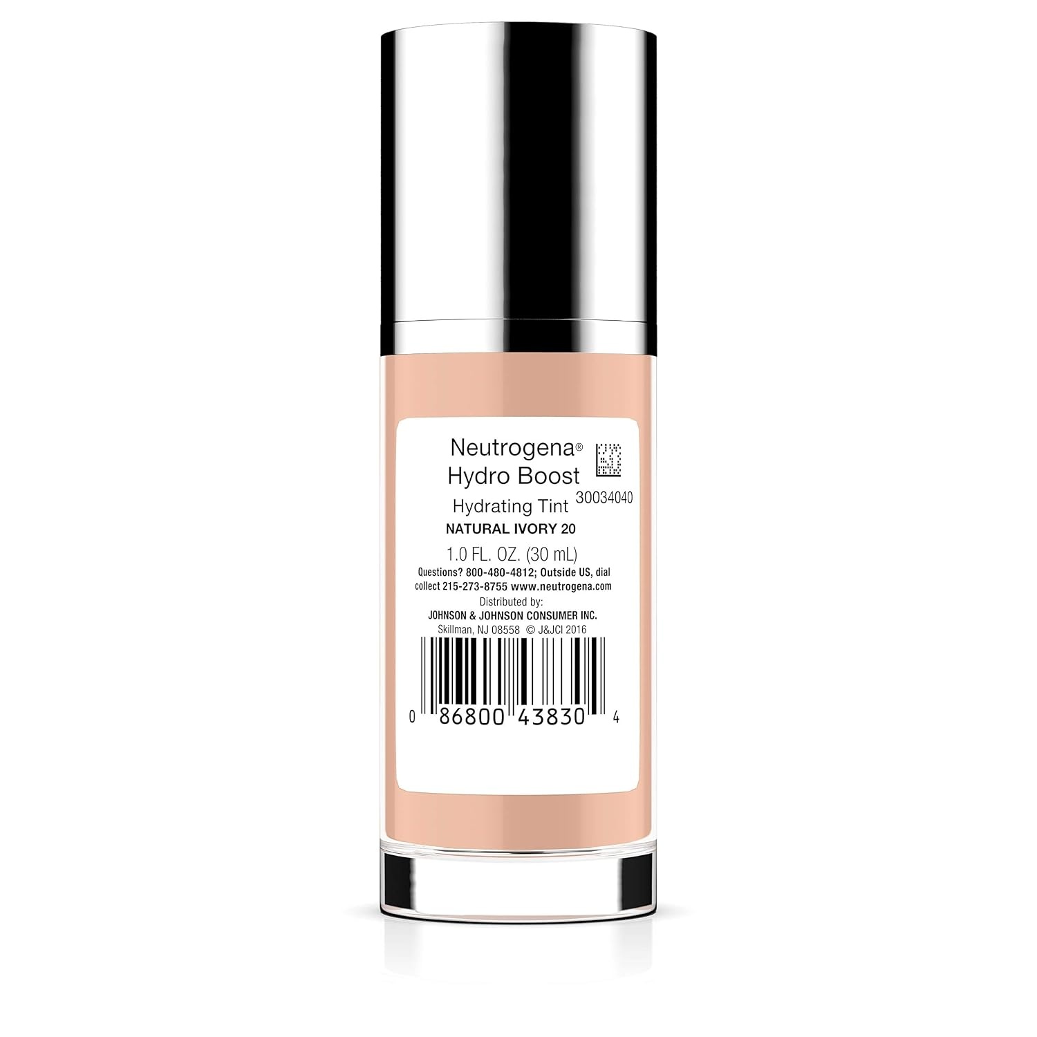 image:imageNeutrogena Hydro Boost Hydrating Tint Lightweight Foundation for Dry Skin Hyaluronic Acid Moisturizing Skincare Makeup OilFree WaterGel Smooth Natural Coverage Buff 30 10 fl oz020 Natural Ivory