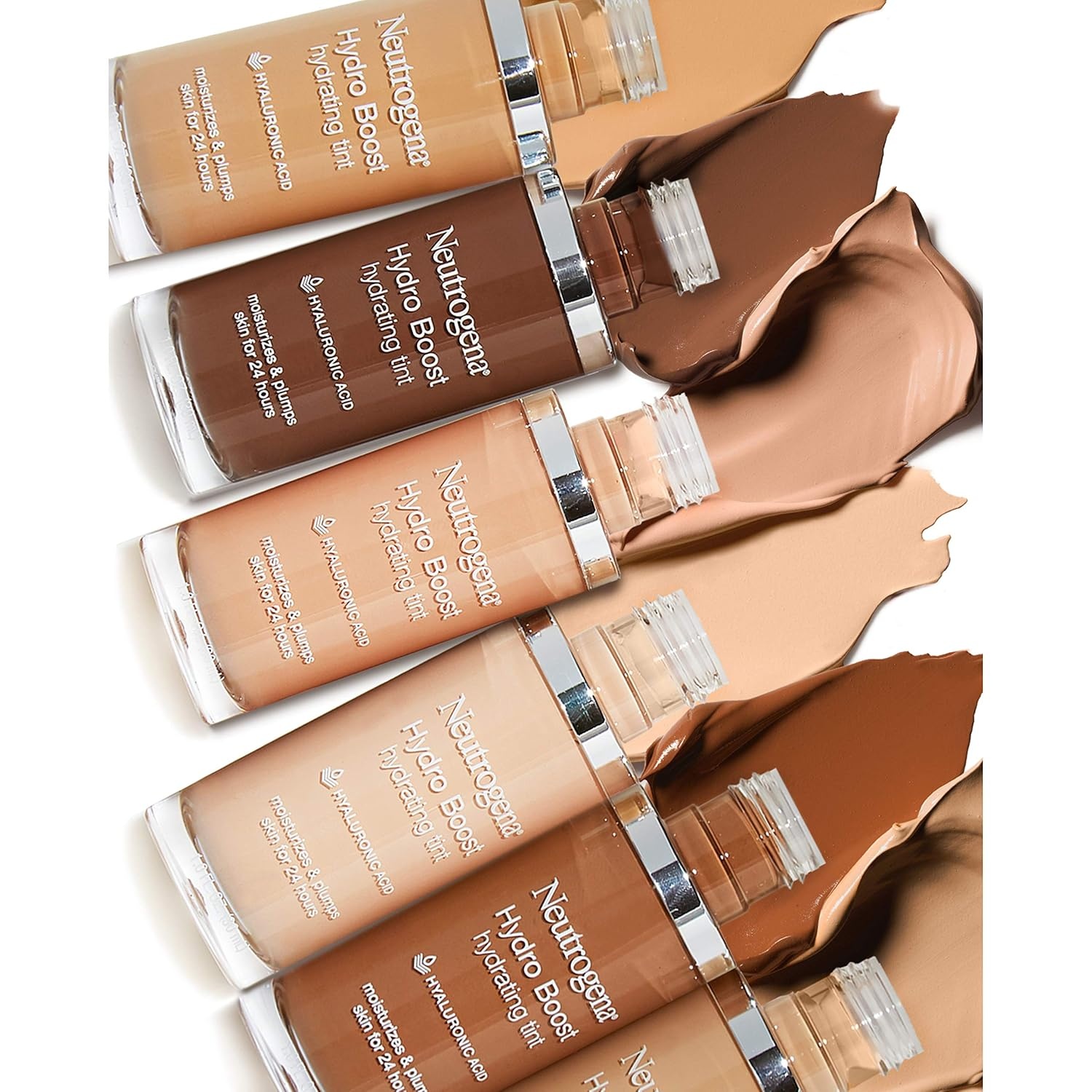 image:imageNeutrogena Hydro Boost Hydrating Tint Lightweight Foundation for Dry Skin Hyaluronic Acid Moisturizing Skincare Makeup OilFree WaterGel Smooth Natural Coverage Buff 30 10 fl oz135 Chesnut