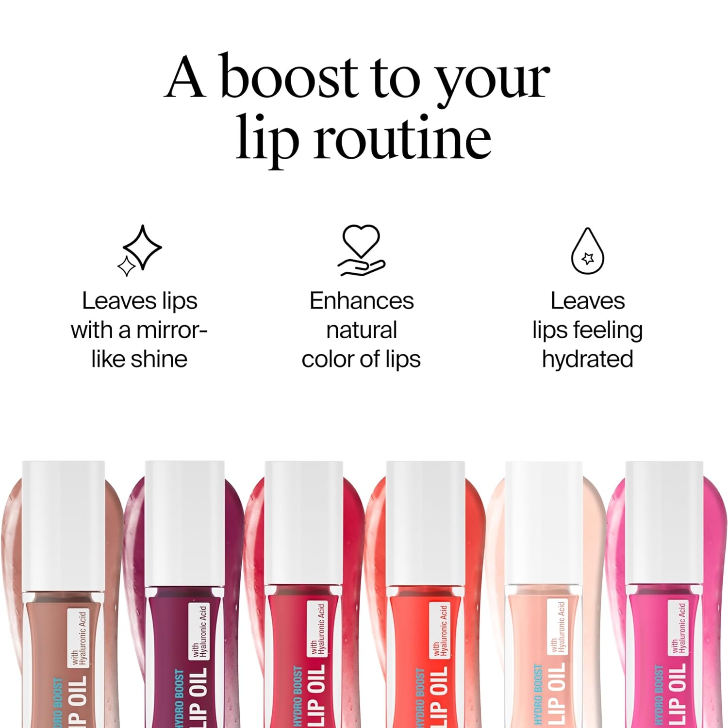 image:imageNeutrogena Hydro Boost Lip Oil Hyaluronic Acid Hydrates and Nourishes MirrorLike Shine for FullerLooking Lips Tinted Gloss Adds Pop of Color Formulated Without Parabens Light Pink 2 fl ozRadiant Raspberry
