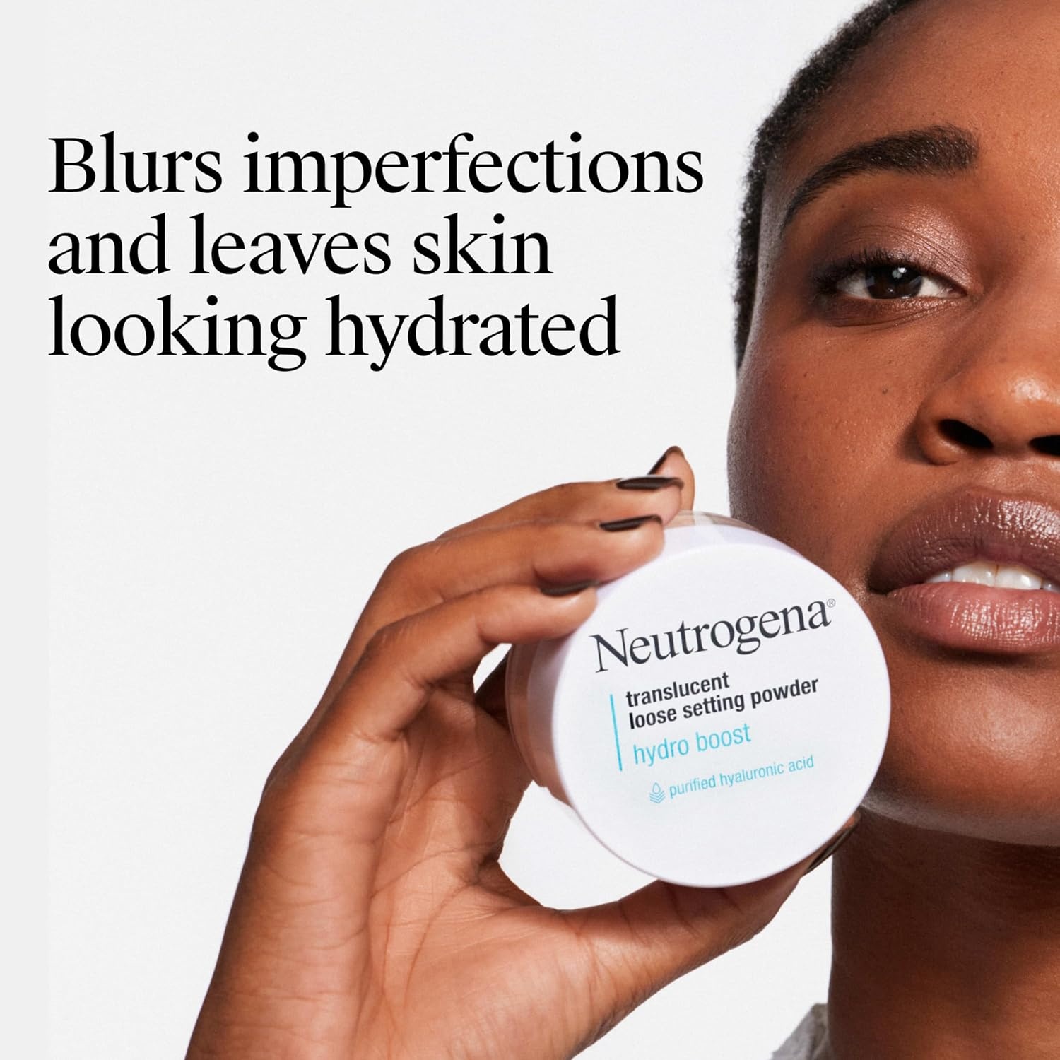 image:imageNeutrogena Hydro Boost Translucent Loose Setting Powder with Purified Hyaluronic Acid for Smooth Skin Blurs Imperfections and Sets Makeup Lightweight Face Powder 44 oz