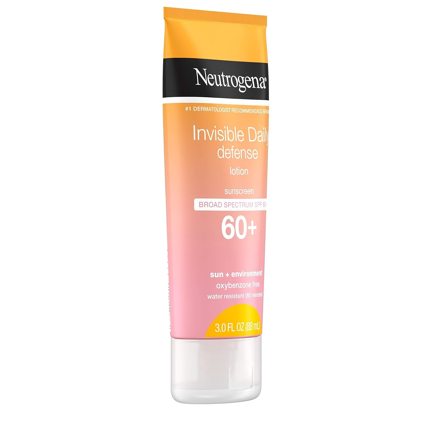 image:imageNeutrogena Invisible Daily Defense Sunscreen Lotion Broad Spectrum SPF 60 OxybenzoneFree amp WaterResistant Sun amp Environmental Aggressor Protection Antioxidant Complex 30 fl oz