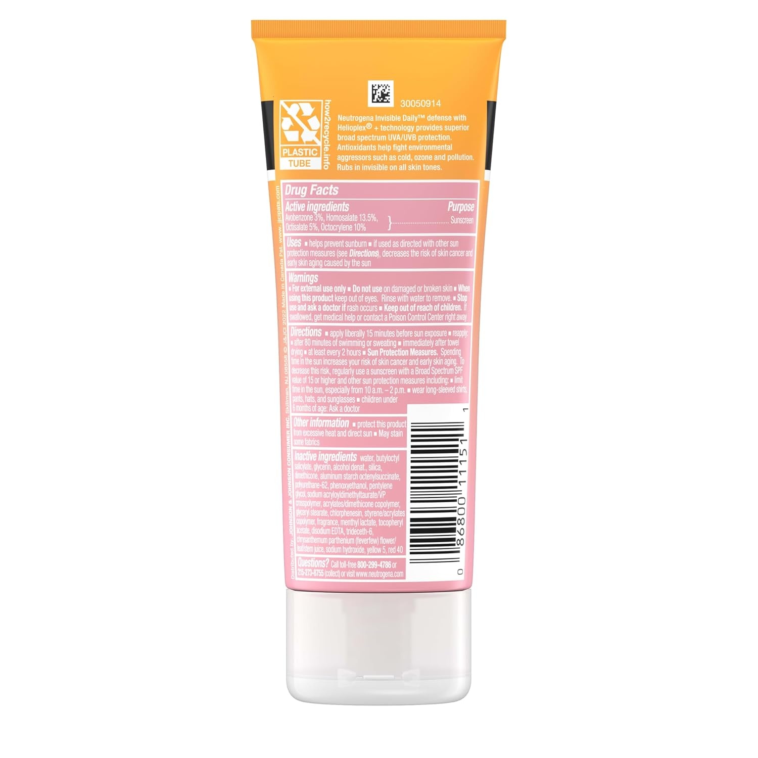 image:imageNeutrogena Invisible Daily Defense Sunscreen Lotion Broad Spectrum SPF 60 OxybenzoneFree amp WaterResistant Sun amp Environmental Aggressor Protection Antioxidant Complex 30 fl oz