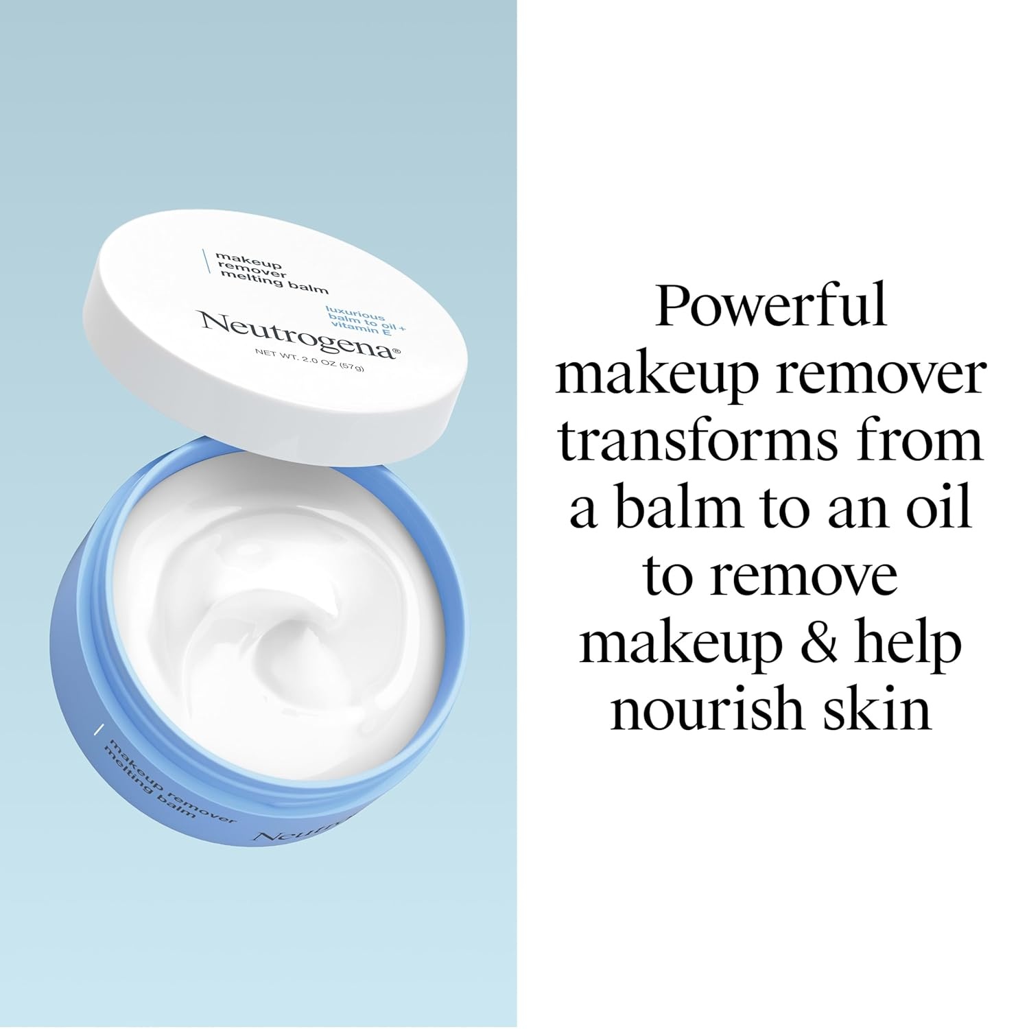 image:imageNeutrogena Makeup Remover Melting Balm with Vitamin E Nourishing and Gentle on Skin Works on Lips Face and Eyes Solid to Oil for Quick Removal FragranceFree TravelFriendly 2 oz2 Ounce Pack of 1
