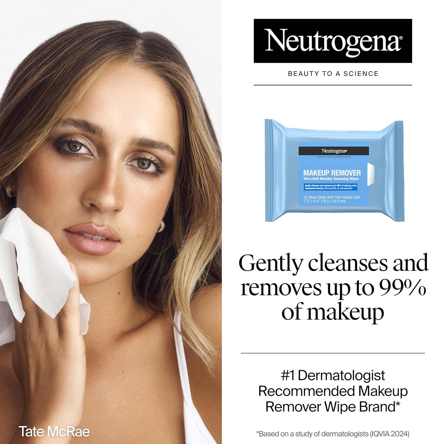 image:imageNeutrogena Makeup Remover Wipes Daily UltraSoft Micellar Cleansing Wipes Gently Remove Oil amp Makeup with No Heavy Residue formulated without alcohol amp Made with PlantBased Cloth 25 Ct with Case25 Count Pack of 1