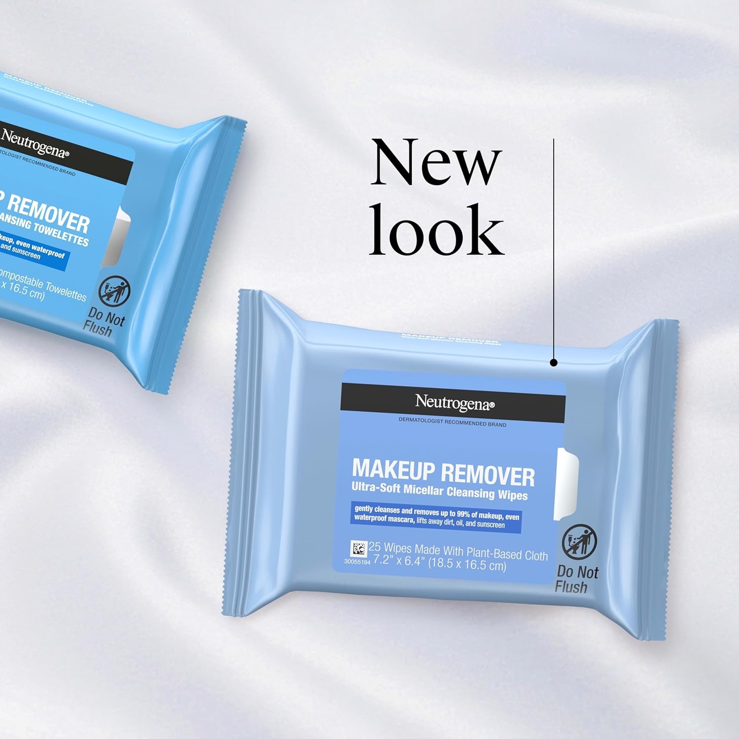 image:imageNeutrogena Makeup Remover Wipes Daily UltraSoft Micellar Cleansing Wipes Gently Remove Oil amp Makeup with No Heavy Residue formulated without alcohol amp Made with PlantBased Cloth 25 Ct with Case25 Count Pack of 1