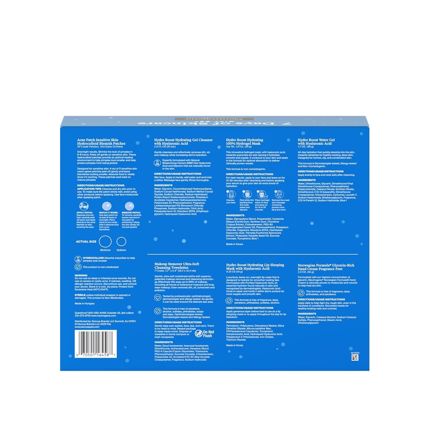 image:imageNeutrogena Makeup Remover Wipes for Face Daily Fragrance Free Gently Removes Oil Dirt and Waterproof Makeup in a Simple Fully PlantBased Cloth 2 pack of 25 ct7 Days of Neutrogena Giftset