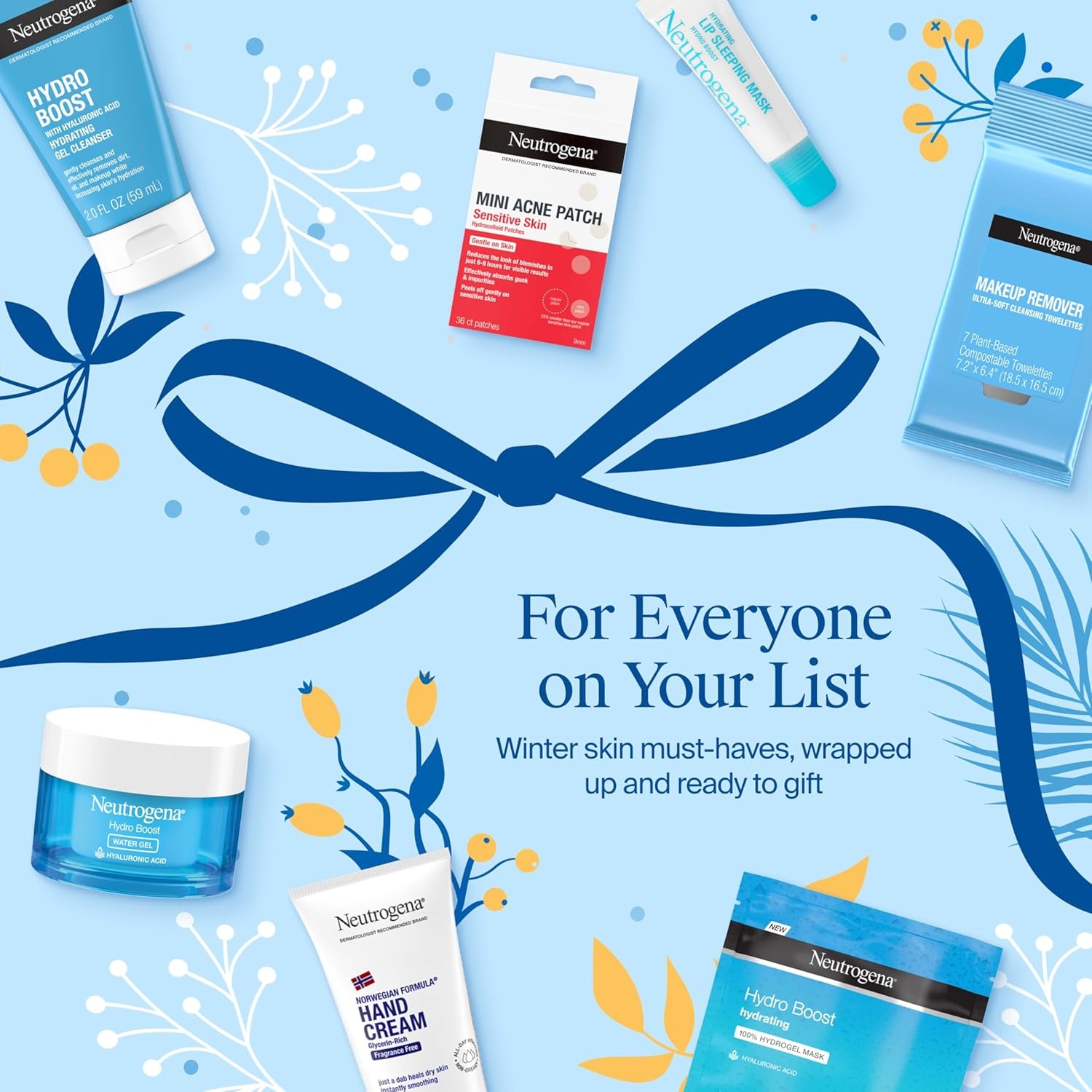 image:imageNeutrogena Makeup Remover Wipes for Face Daily Fragrance Free Gently Removes Oil Dirt and Waterproof Makeup in a Simple Fully PlantBased Cloth 2 pack of 25 ct7 Days of Neutrogena Giftset