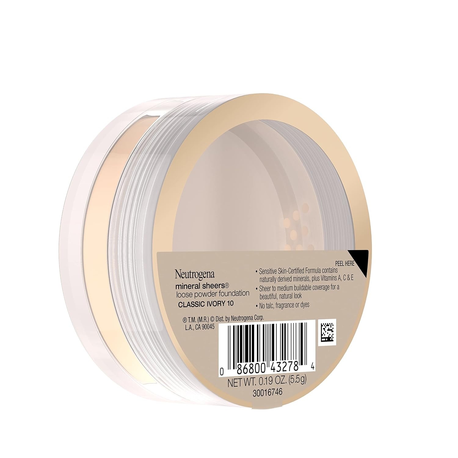image:imageNeutrogena Mineral Sheers Lightweight Loose Powder Makeup Foundation with Vitamins A C amp E Sheer to Medium Buildable Coverage Skin Tone Enhancer Face Redness Reducer Nude 4019 oz10 Classic Ivory