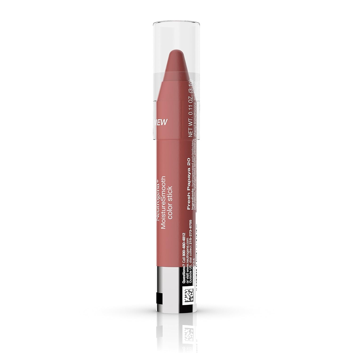 image:imageNeutrogena Moisturesmooth Color Lipstick 70 Plum Perfect 011 Oz020 Fresh Papaya