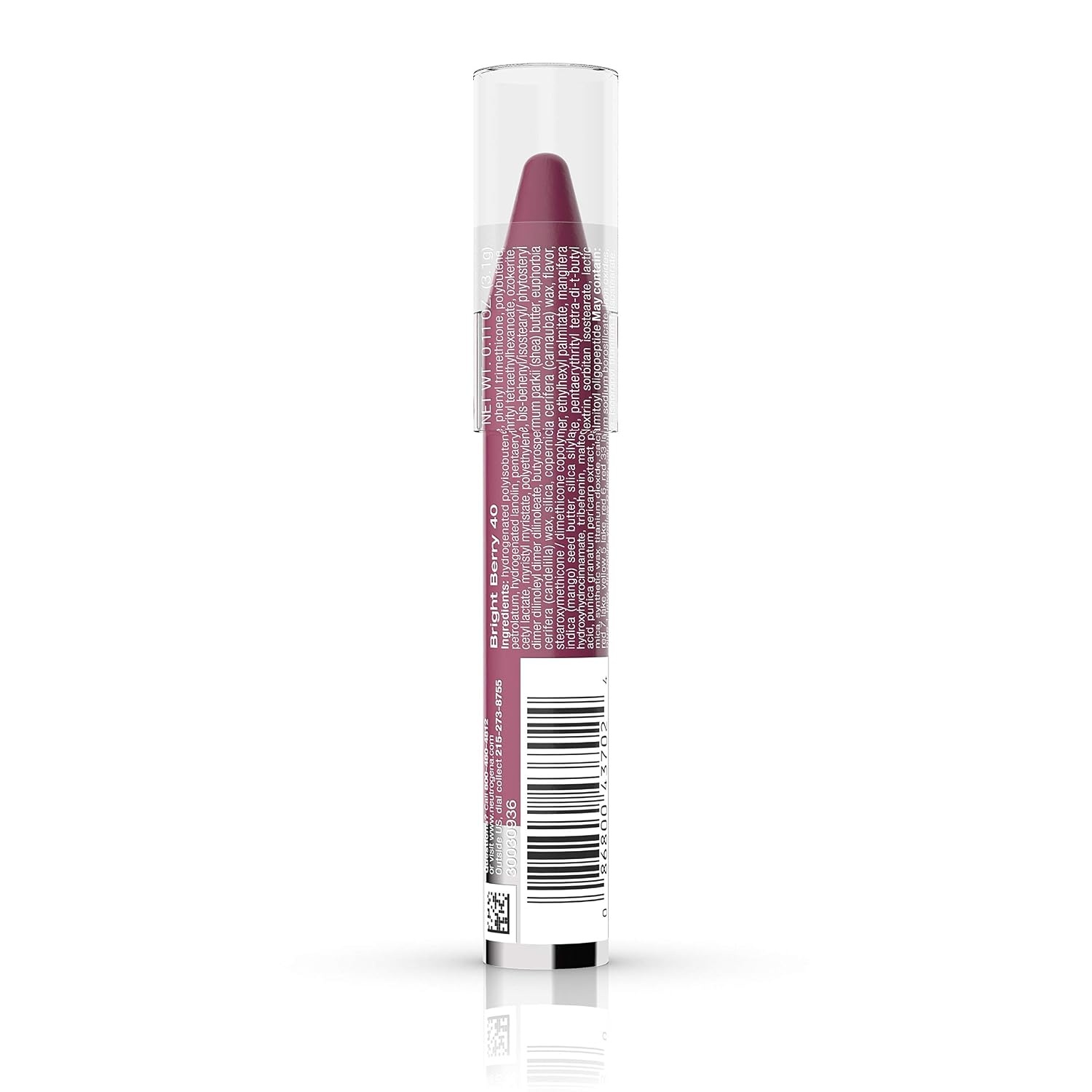image:imageNeutrogena Moisturesmooth Color Lipstick 70 Plum Perfect 011 Oz040 Bright Berry
