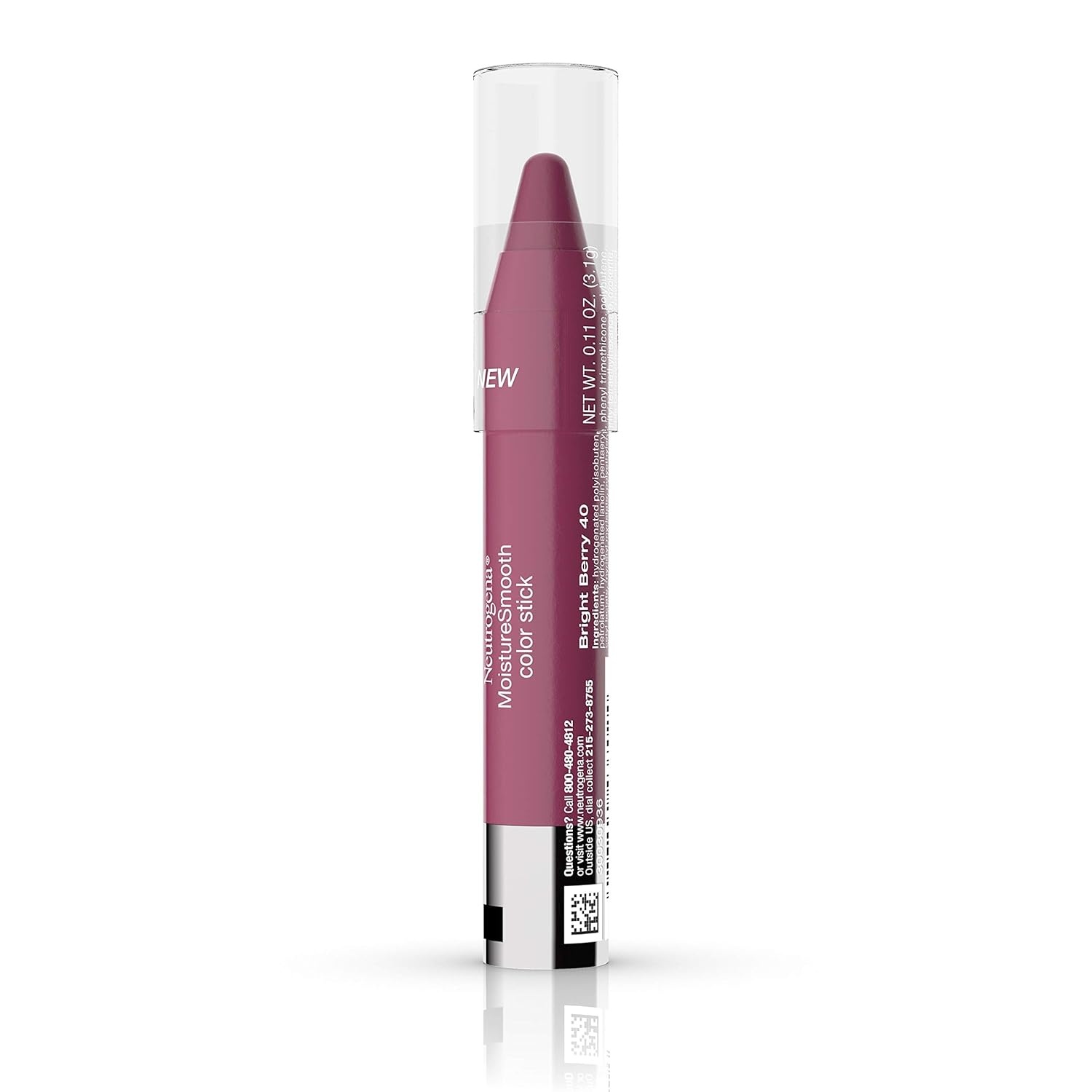 image:imageNeutrogena Moisturesmooth Color Lipstick 70 Plum Perfect 011 Oz040 Bright Berry