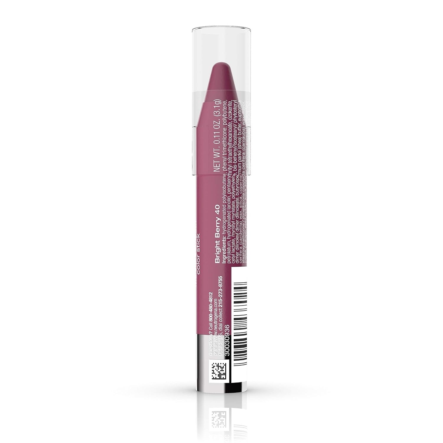 image:imageNeutrogena Moisturesmooth Color Lipstick 70 Plum Perfect 011 Oz040 Bright Berry