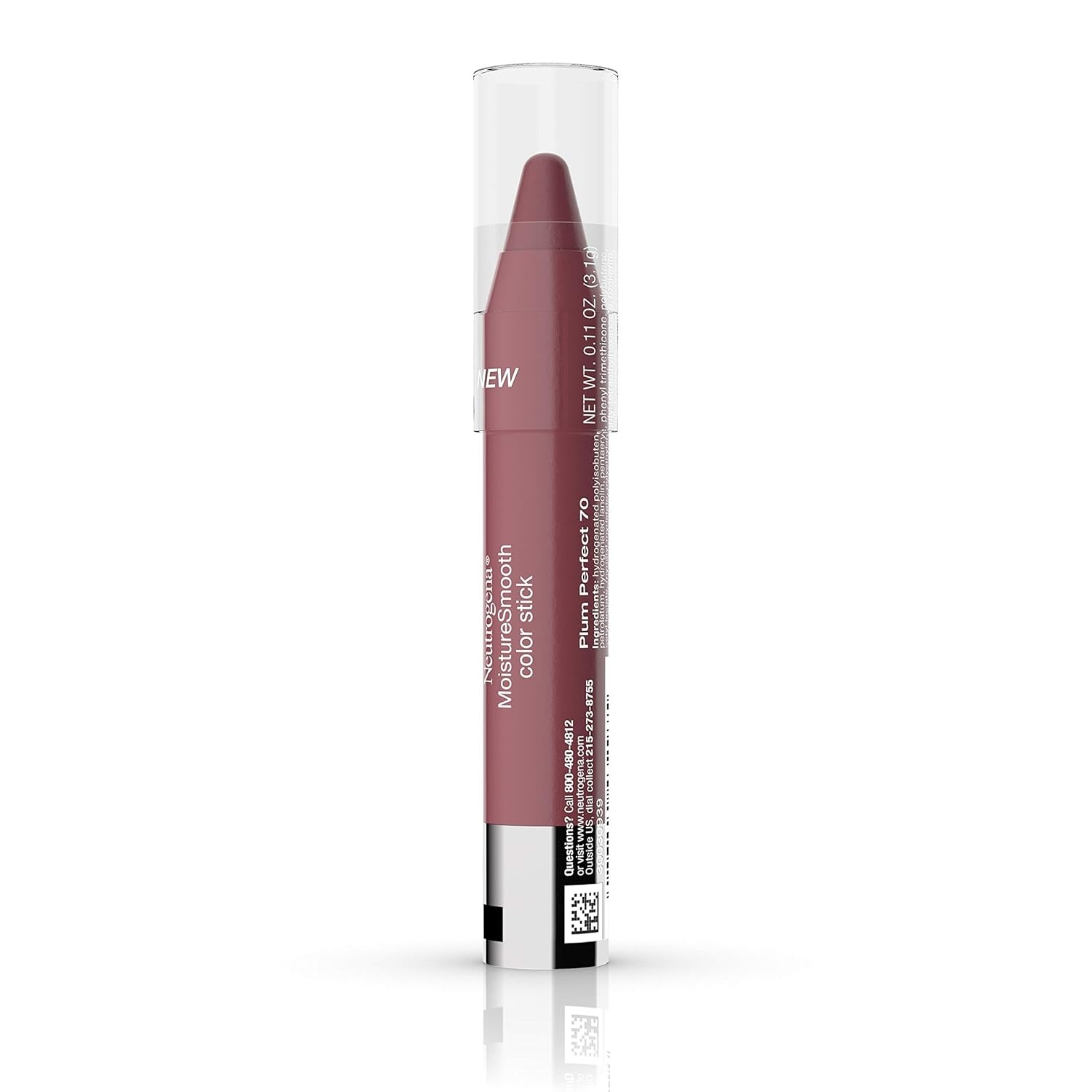 image:imageNeutrogena Moisturesmooth Color Lipstick 70 Plum Perfect 011 Oz070 Plum Perfect