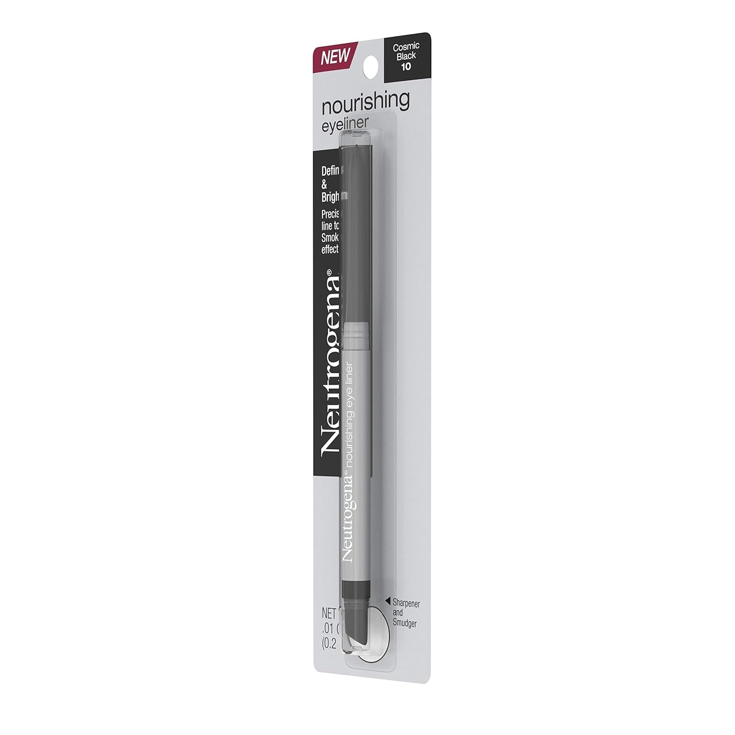 image:imageNeutrogena Nourishing Eyeliner Pencil Builtin Sharpener for Precise Application and Smudger for Soft Smokey Look Luminous Nonfading and Nonsmudging Cosmic Black 10 01 oz10 Cosmic Black