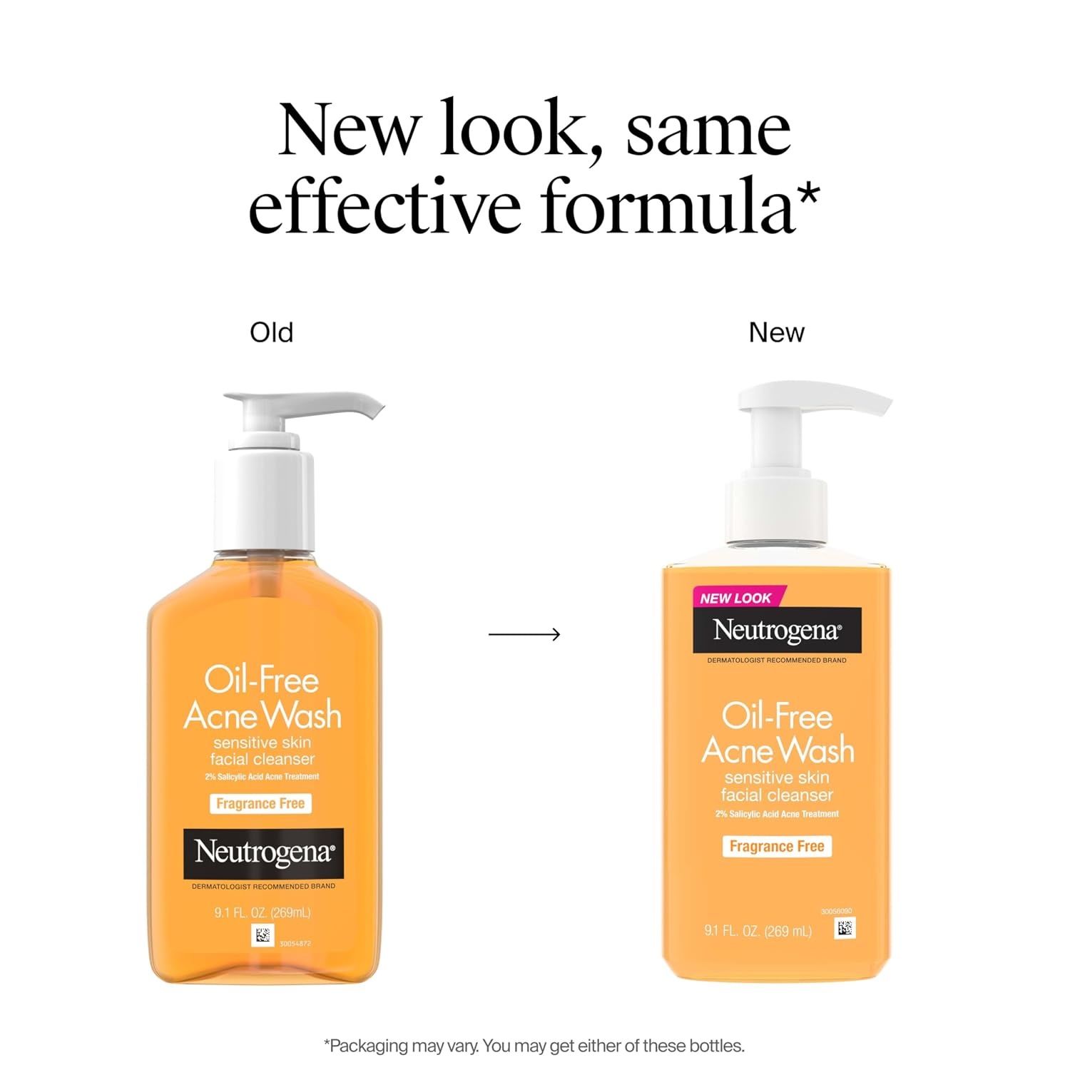 image:imageNeutrogena OilFree Acne Face Wash Fragrance Free Sensitive Skin Facial Cleanser with 2 Salicylic Acid Acne Treatment for Face 91 Fl Oz91 Fl Oz Pack of 2