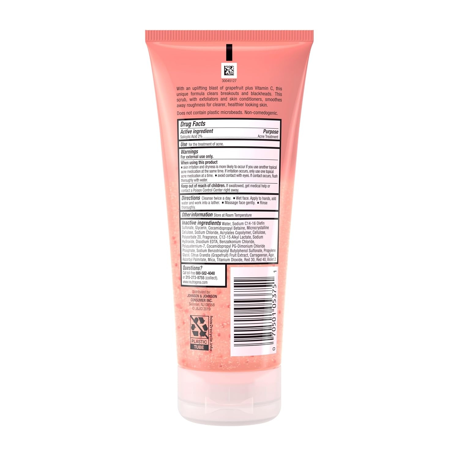 image:imageNeutrogena OilFree Acne Face Wash Pink Grapefruit Foaming Scrub Facial Cleanser with Salicylic Acid for Clear Skin Exfoliating Acne Treatment for Oily Face 67 fl oz 3Pack67 Fl Oz Pack of 3