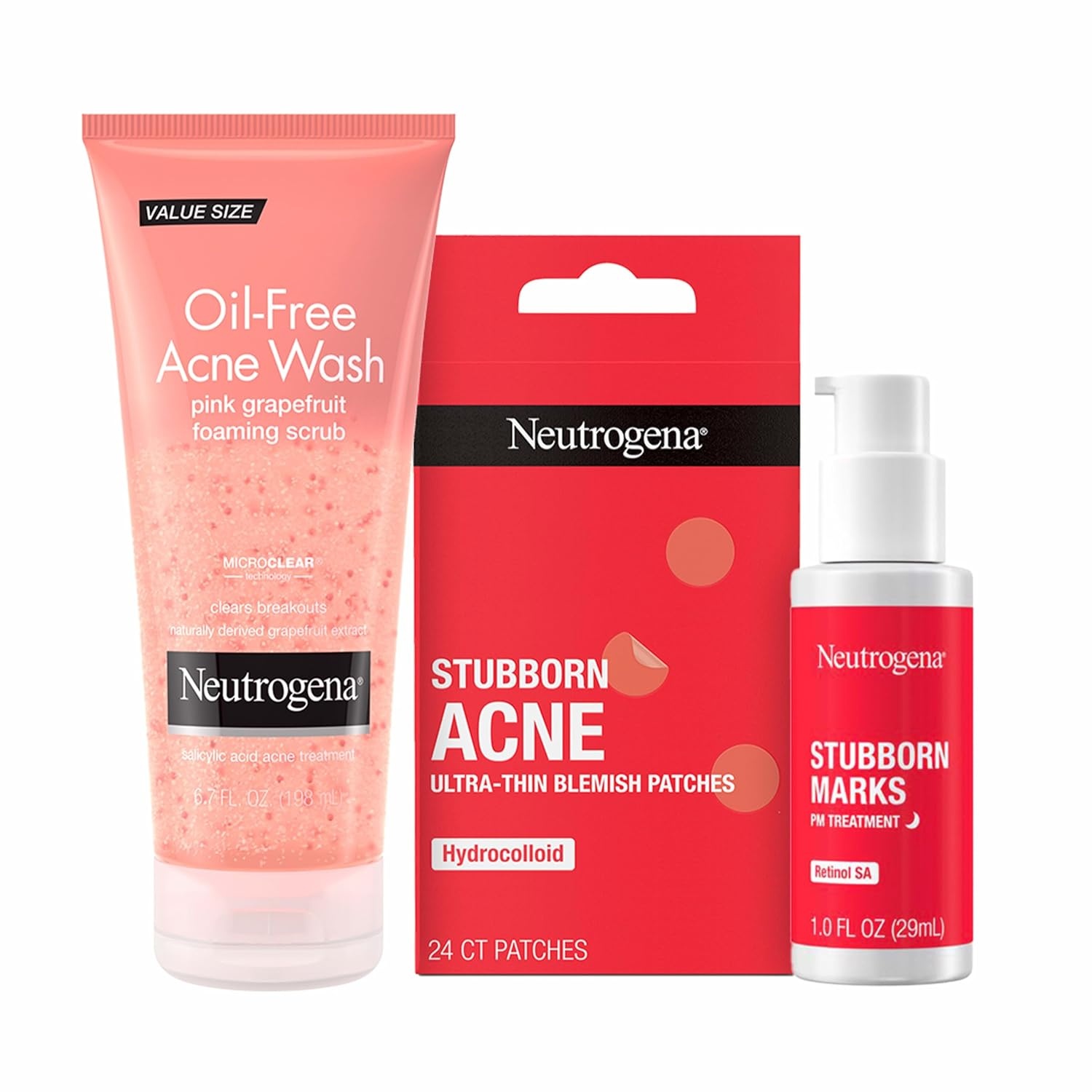 image:imageNeutrogena OilFree Acne Face Wash Pink Grapefruit Foaming Scrub Facial Cleanser with Salicylic Acid for Clear Skin Exfoliating Acne Treatment for Oily Face 67 fl oz 3Pack67 Fl Oz Pack of 3