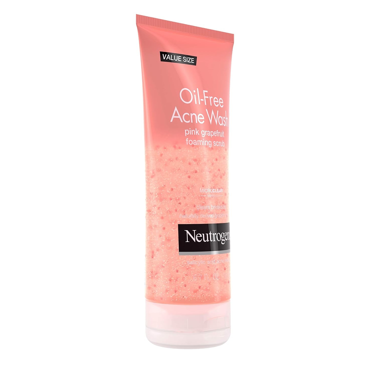 image:imageNeutrogena OilFree Acne Face Wash Pink Grapefruit Foaming Scrub Facial Cleanser with Salicylic Acid for Clear Skin Exfoliating Acne Treatment for Oily Face 67 fl oz 3Pack67 Fl Oz Pack of 1