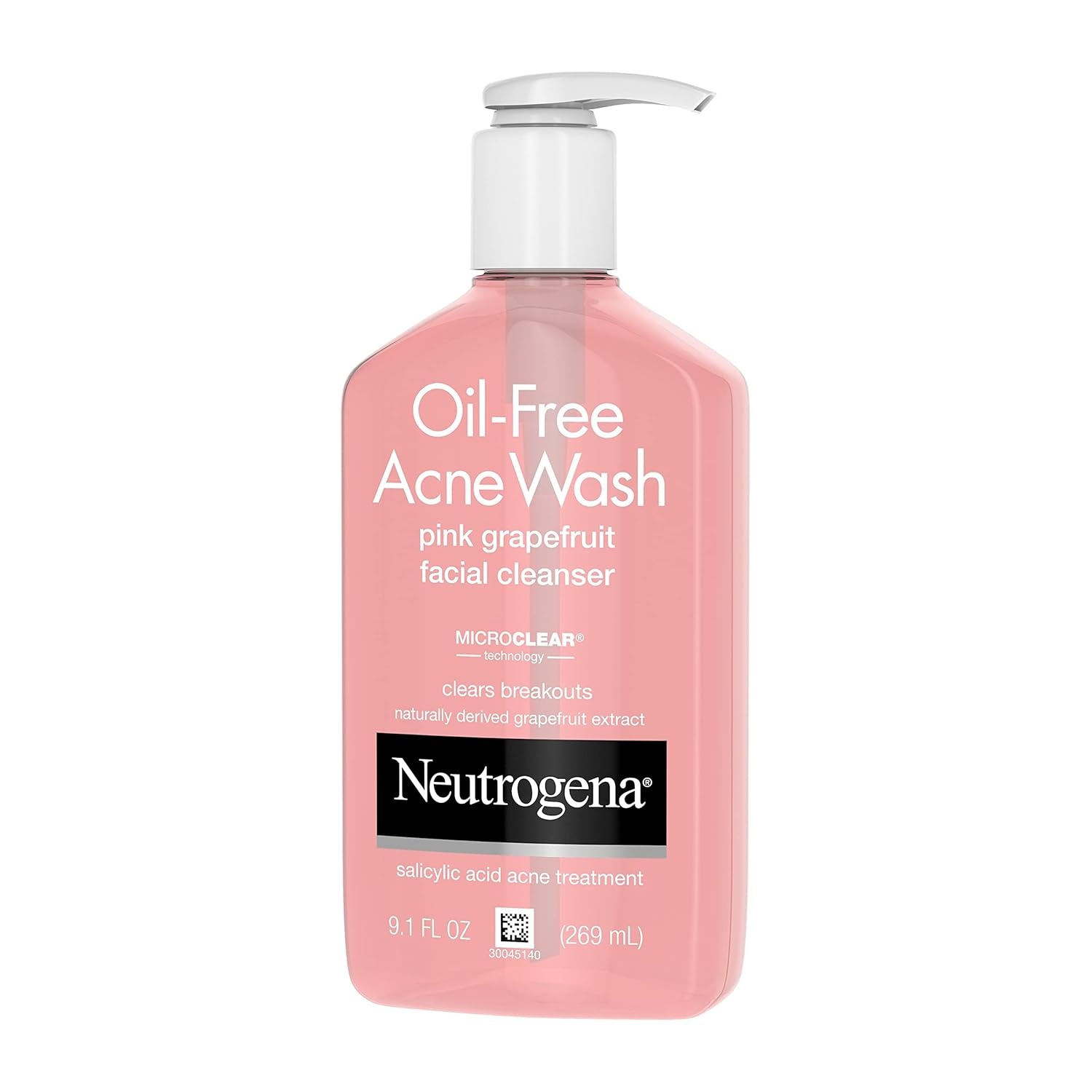 image:imageNeutrogena OilFree Pink Grapefruit Pore Cleansing Acne Wash and Daily Liquid Facial Cleanser with 2 Salicylic Acid Acne Medicine and Vitamin C Twin Pack 91 fl oz 2 PackGrapefruit