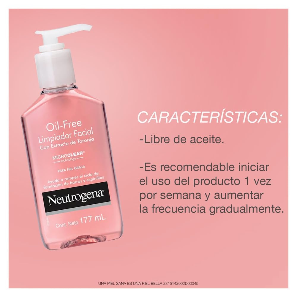 image:imageNeutrogena OilFree Pink Grapefruit Pore Cleansing Acne Wash and Daily Liquid Facial Cleanser with 2 Salicylic Acid Acne Medicine and Vitamin C Twin Pack 91 fl oz 2 PackGrapefruit