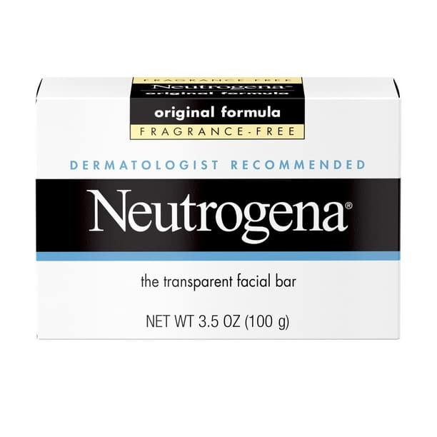 image:imageNeutrogena Original Transparent Facial Cleansing Bar FragranceFree Glycerin Face Wash Bar Soap for Gentle Daily Cleansing Hypoallergenic amp DyeFree Pure Facial Soap 35 ozFragrance Free