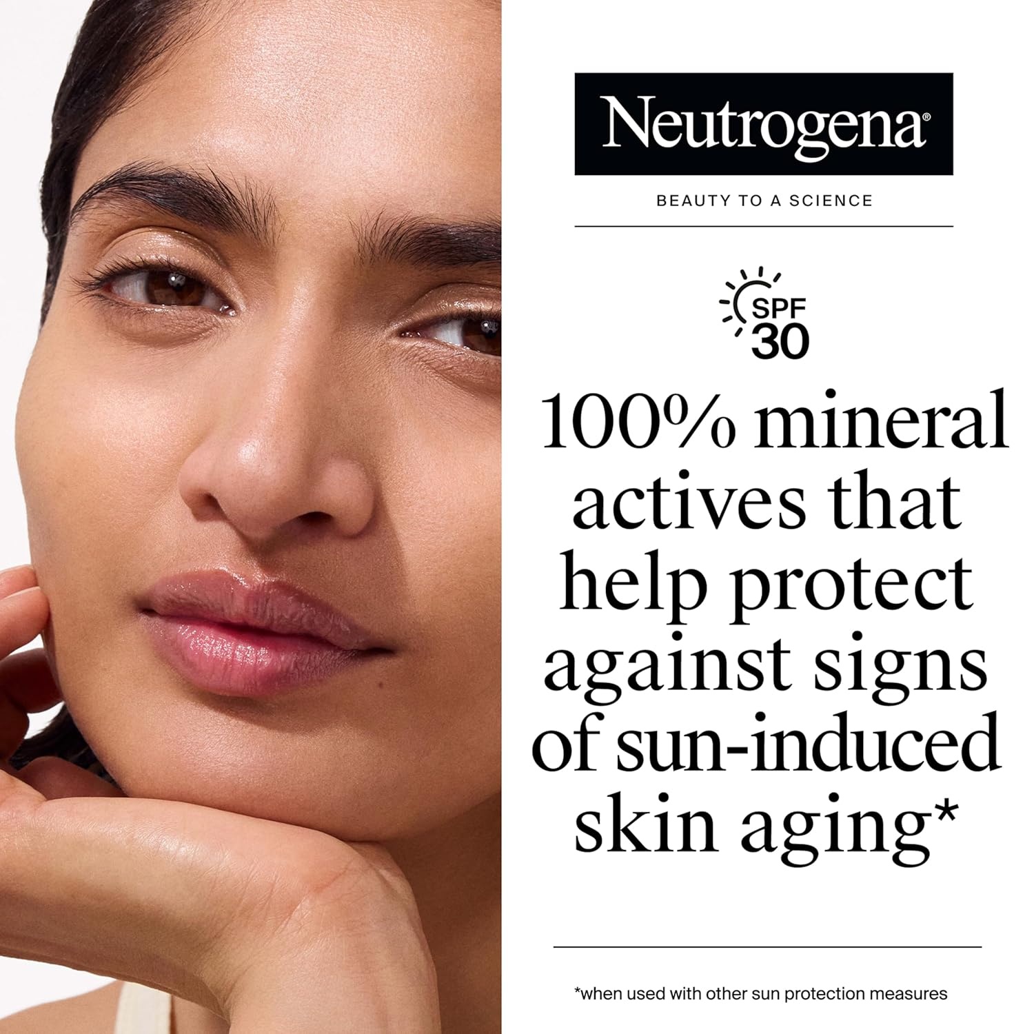 image:imageNeutrogena Purescreen Tinted Sunscreen for Face SPF 30 Broad Spectrum Mineral Sunscreen with Zinc Oxide amp Vitamin E Water Resistant Fragrance Free Light 11 fl oz11 Fl Oz Pack of 1