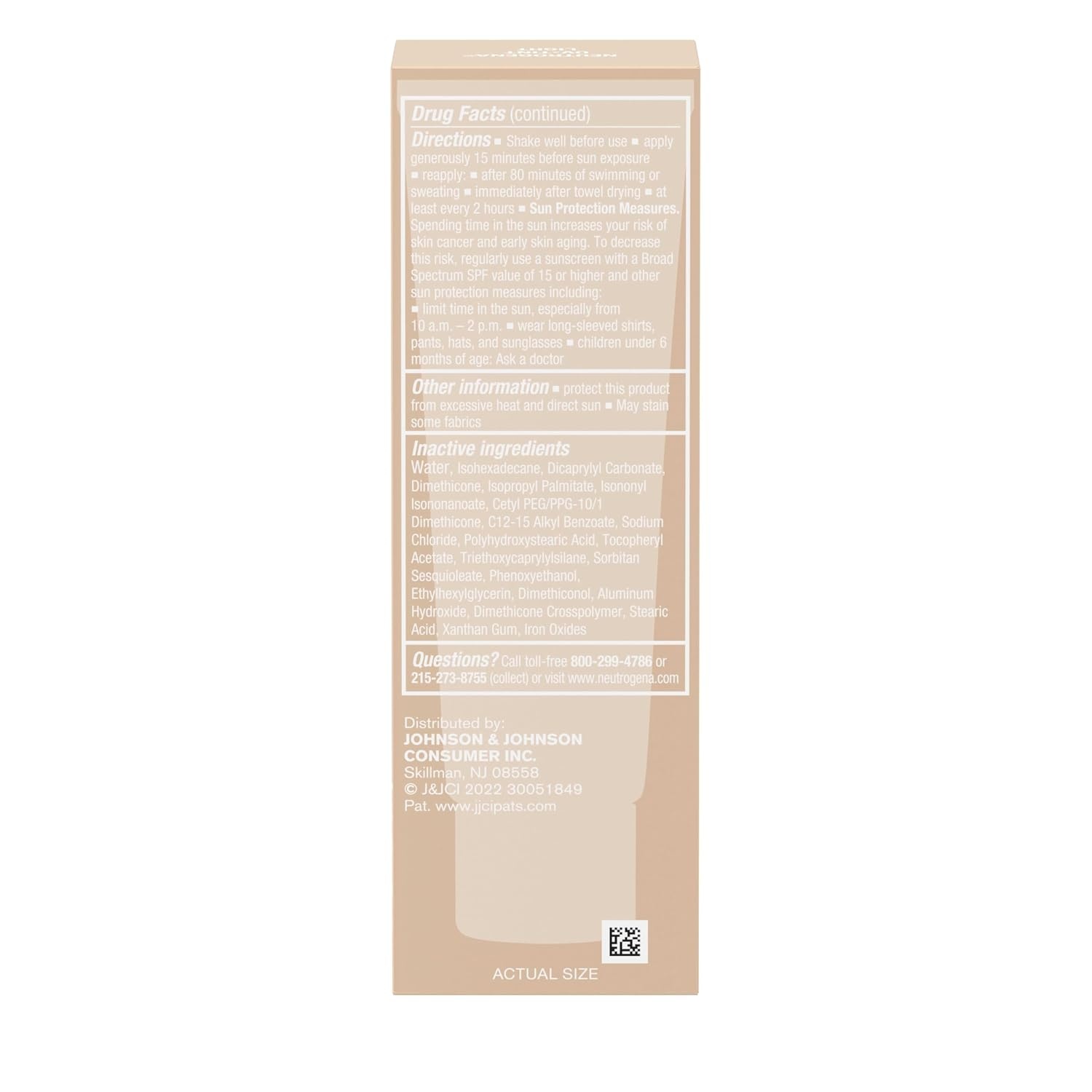 image:imageNeutrogena Purescreen Tinted Sunscreen for Face SPF 30 Broad Spectrum Mineral Sunscreen with Zinc Oxide amp Vitamin E Water Resistant Fragrance Free Light 11 fl oz11 Fl Oz Pack of 2