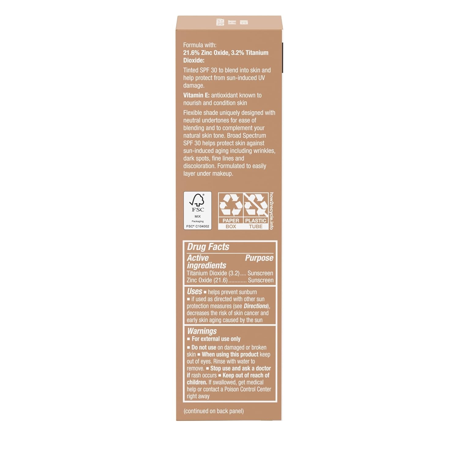 image:imageNeutrogena Purescreen Tinted Sunscreen for Face SPF 30 Broad Spectrum Mineral Sunscreen with Zinc Oxide amp Vitamin E Water Resistant Fragrance Free Medium 11 fl ozTinted Sunscreen