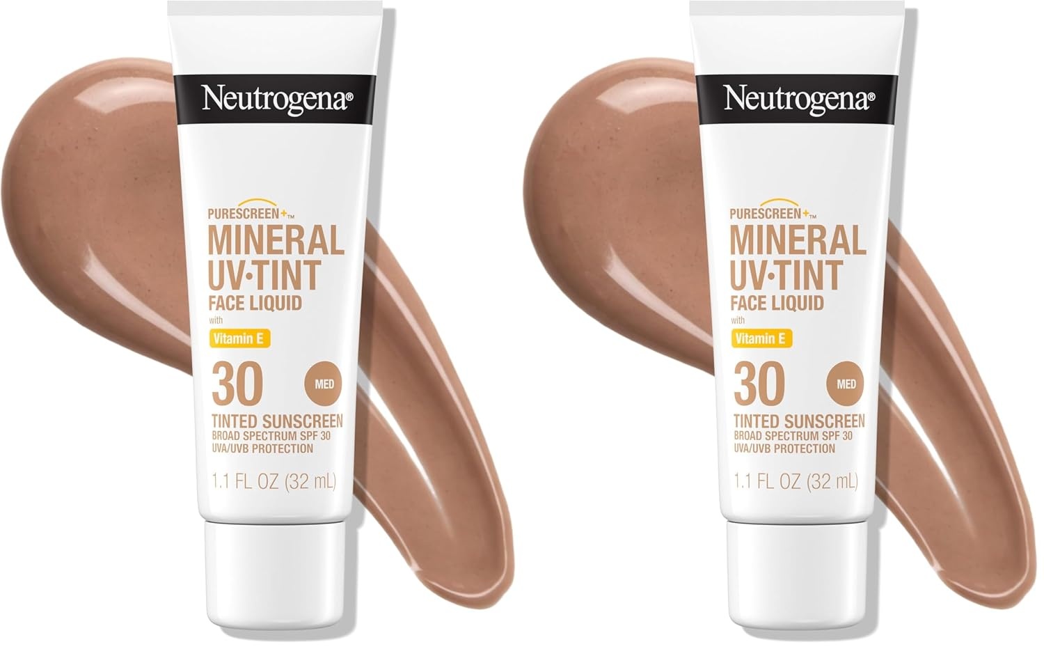 image:imageNeutrogena Purescreen Tinted Sunscreen for Face SPF 30 Broad Spectrum Mineral Sunscreen with Zinc Oxide amp Vitamin E Water Resistant Fragrance Free Medium 11 fl ozTinted Sunscreen
