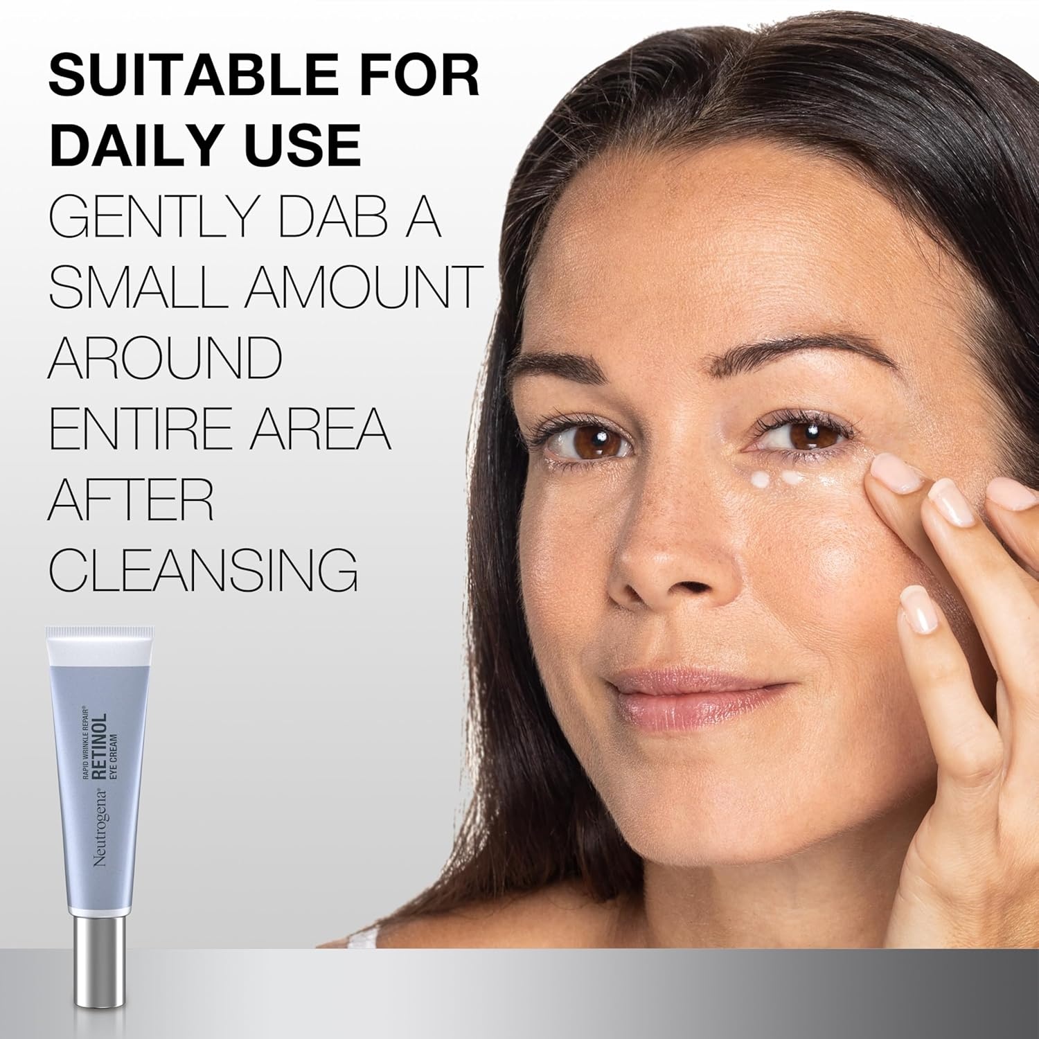 image:imageNeutrogena Rapid Wrinkle Repair Retinol Eye Cream for Dark Circles Daily AntiAging Under Eye Cream with Retinol amp Hyaluronic Acid to Fight Fine Lines Wrinkles amp Dark Spots 05 fl oz05 Fl Oz Pack of 1
