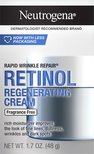 image:imageNeutrogena Rapid Wrinkle Repair Retinol Face Moisturizer Fragrance Free Daily AntiAging Face Cream with Retinol amp Hyaluronic Acid to Fight Fine Lines Wrinkles amp Dark Spots 17 oz17 Ounce Pack of 12