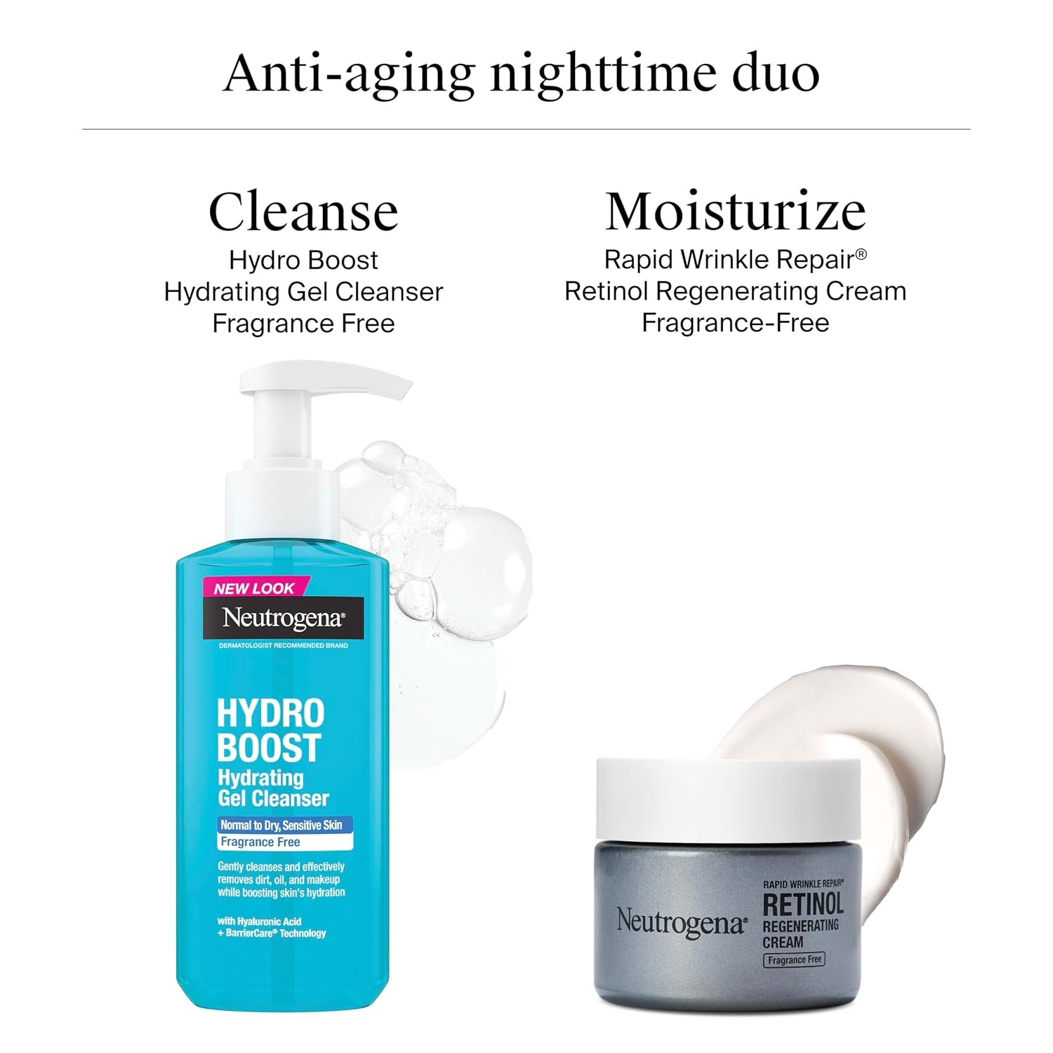 image:imageNeutrogena Rapid Wrinkle Repair Retinol Face Moisturizer Fragrance Free Daily AntiAging Face Cream with Retinol amp Hyaluronic Acid to Fight Fine Lines Wrinkles amp Dark Spots 17 oz17 Ounce Pack of 12