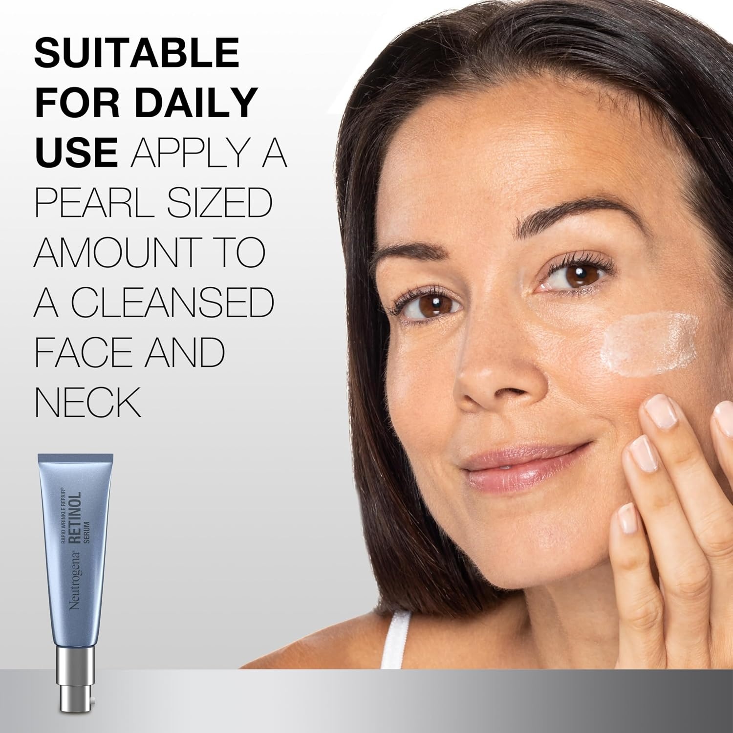 image:imageNeutrogena Rapid Wrinkle Repair Retinol Face Serum Daily AntiAging Serum for Face with Retinol amp Hyaluronic Acid to Fight Fine Lines Wrinkles amp Dark Spots 1 fl oz