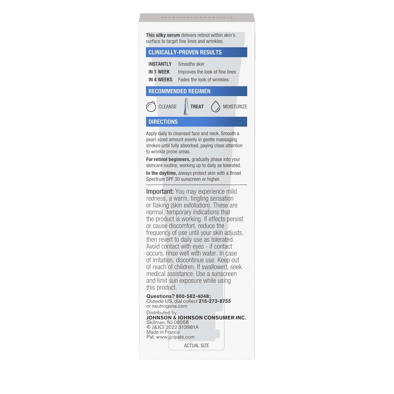 image:imageNeutrogena Rapid Wrinkle Repair Retinol Face Serum Daily AntiAging Serum for Face with Retinol amp Hyaluronic Acid to Fight Fine Lines Wrinkles amp Dark Spots 1 fl oz
