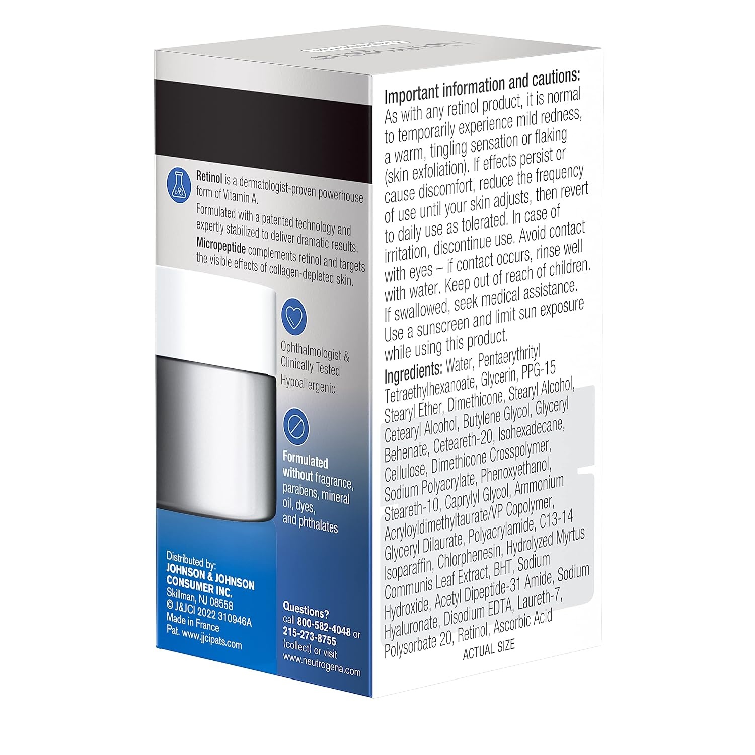 image:imageNeutrogena Rapid Wrinkle Repair Retinol Pro AntiWrinkle Eye Cream Targeted Eye Cream for Wrinkles amp Dark Circles Formulated without Fragrance Dyes Phthalates and Parabens 05 oz05 Ounce Pack of 2