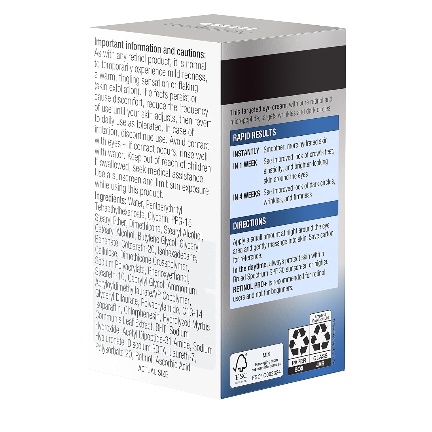 image:imageNeutrogena Rapid Wrinkle Repair Retinol Pro AntiWrinkle Eye Cream Targeted Eye Cream for Wrinkles amp Dark Circles Formulated without Fragrance Dyes Phthalates and Parabens 05 oz05 Ounce Pack of 1