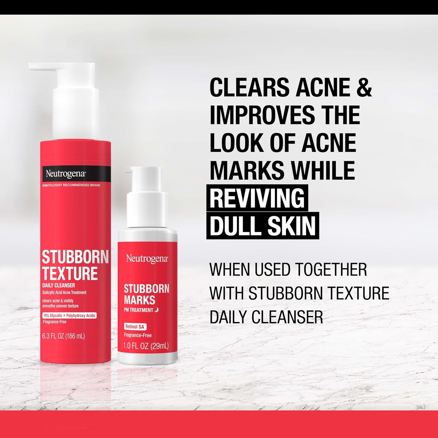 image:imageNeutrogena Retinol SA Stubborn Marks PM Treatment FaceExfoliating Treatment to Help Reverse the Look of PostAcne Marks amp Uneven Skin Tone NonComedogenic PM Treatment unscented 10 Fl Oz