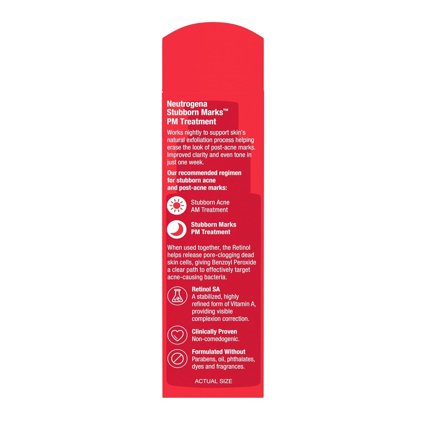 image:imageNeutrogena Retinol SA Stubborn Marks PM Treatment FaceExfoliating Treatment to Help Reverse the Look of PostAcne Marks amp Uneven Skin Tone NonComedogenic PM Treatment unscented 10 Fl Oz