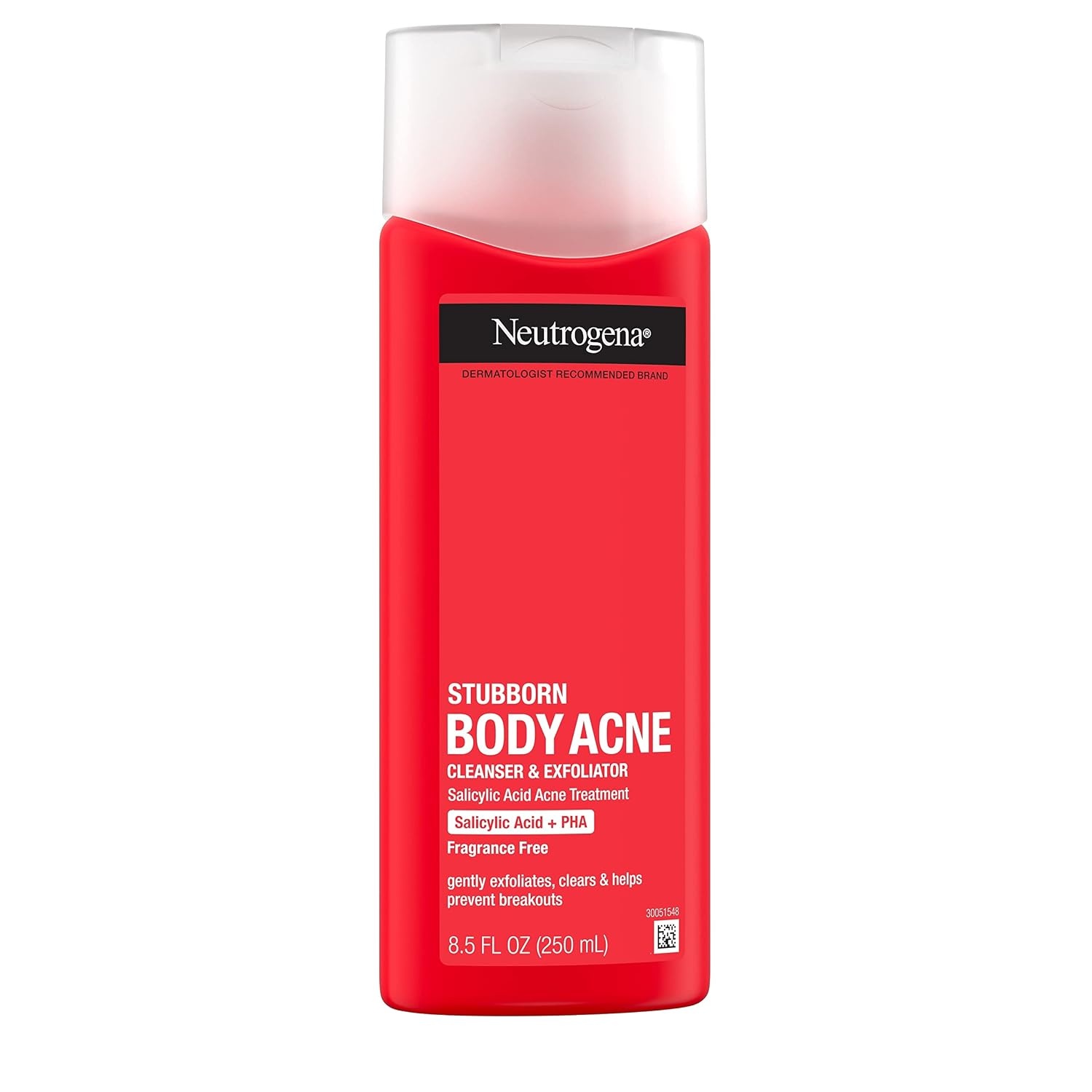 image:imageNeutrogena Salicylic Acid amp PHA Stubborn Acne Body Wash Exfoliating Cleanser Acne Treatment for Chest amp Shoulder Gently Clears Exfoliates amp Helps Prevent Breakouts Fragrance Free 85 Fl Oz85 Fl Oz Pack of 2