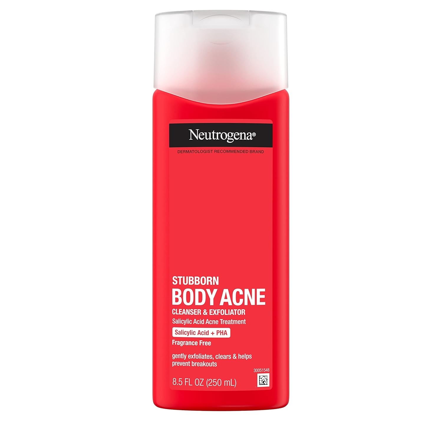 image:imageNeutrogena Salicylic Acid amp PHA Stubborn Acne Body Wash Exfoliating Cleanser Acne Treatment for Chest amp Shoulder Gently Clears Exfoliates amp Helps Prevent Breakouts Fragrance Free 85 Fl Oz85 Fl Oz Pack of 2