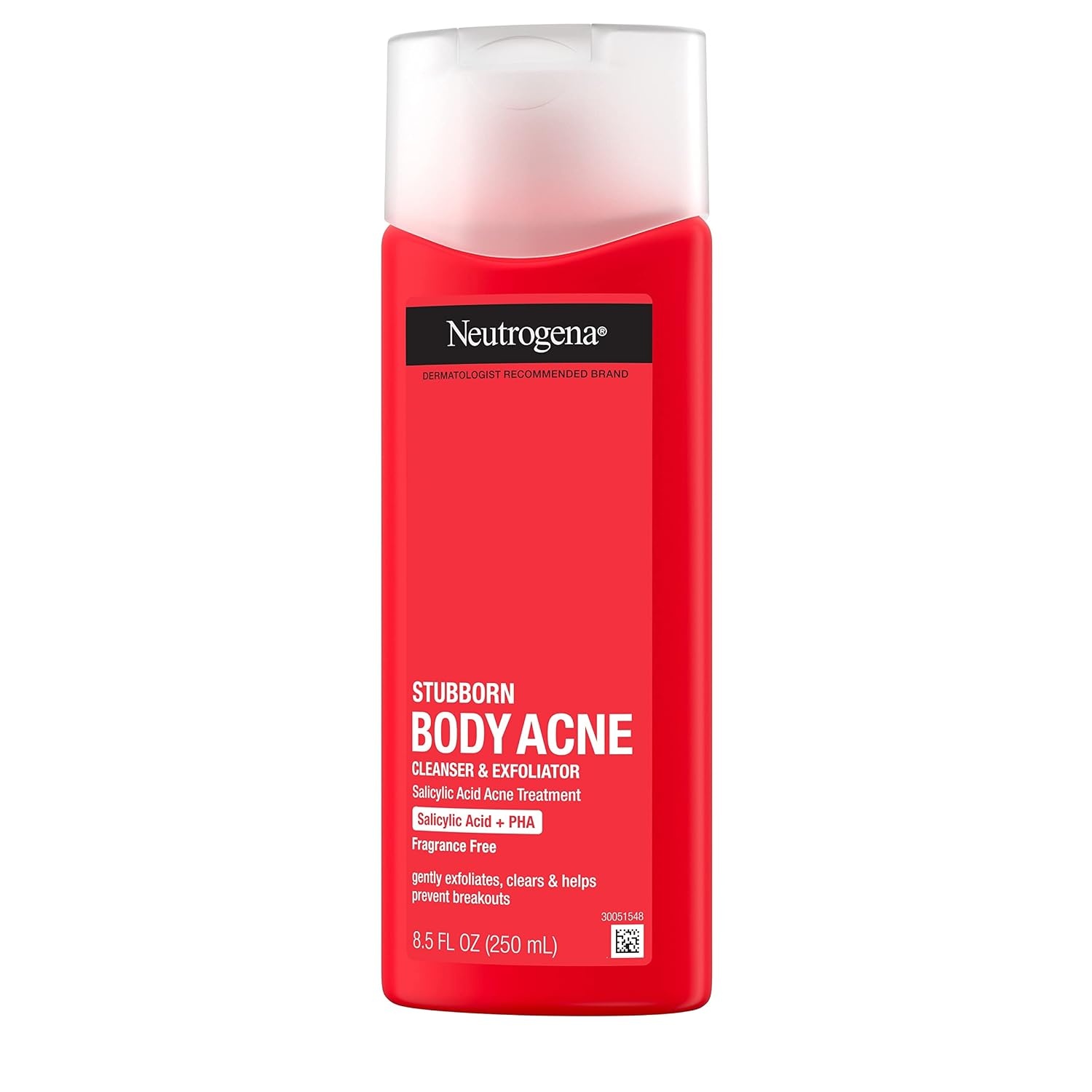 image:imageNeutrogena Salicylic Acid amp PHA Stubborn Acne Body Wash Exfoliating Cleanser Acne Treatment for Chest amp Shoulder Gently Clears Exfoliates amp Helps Prevent Breakouts Fragrance Free 85 Fl Oz85 Fl Oz Pack of 2