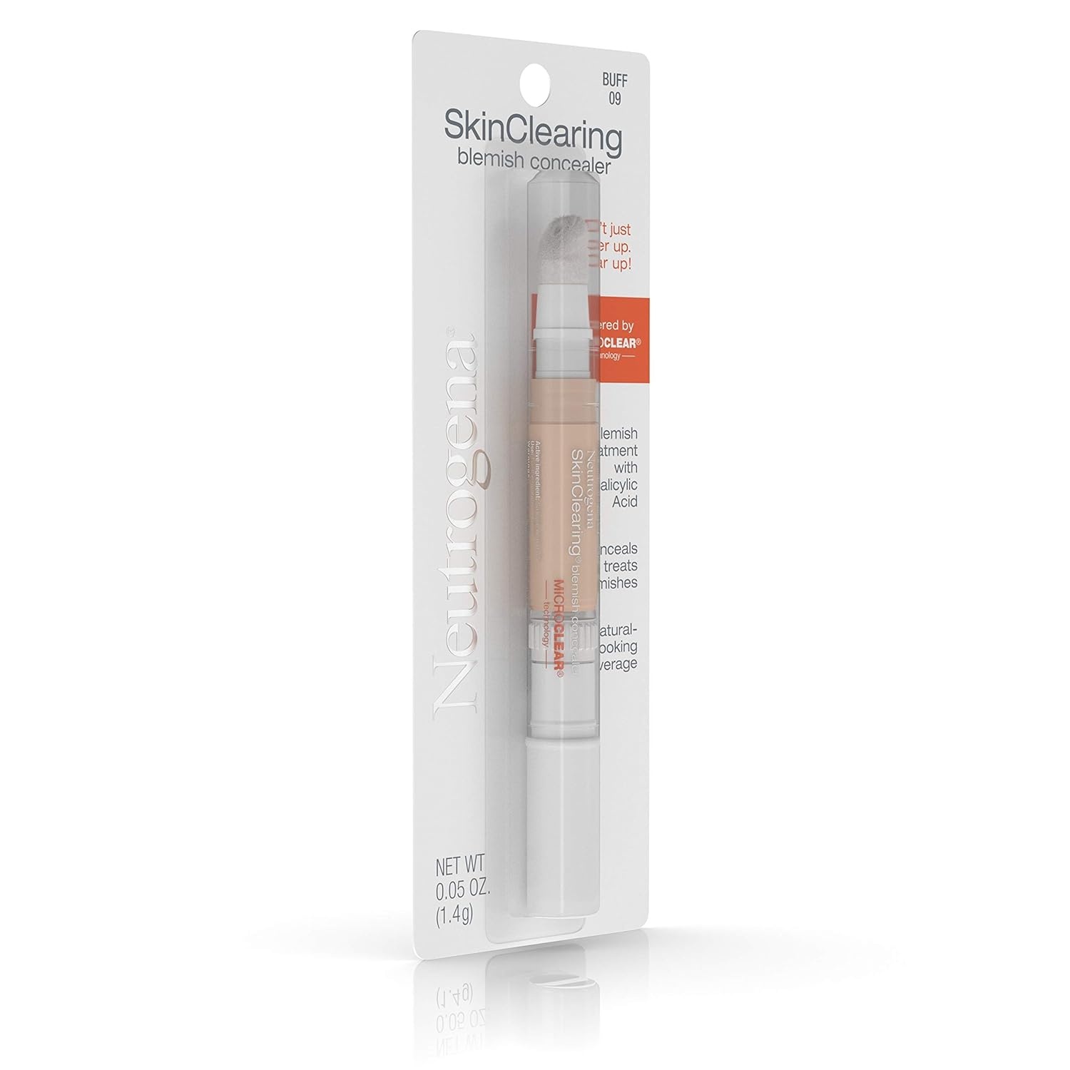 image:imageNeutrogena SkinClearing Blemish Concealer Face Makeup with Salicylic Acid Acne Medicine NonComedogenic and OilFree Concealer Helps Cover Treat amp Prevent Breakouts Light 1005 oz09 Buff