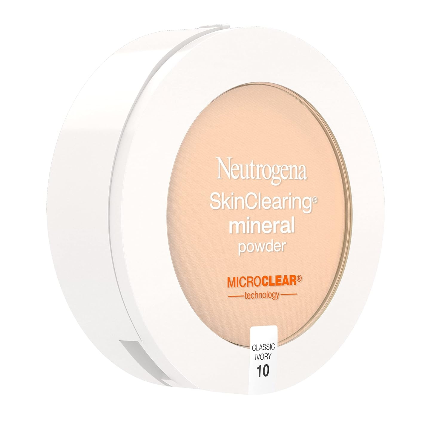 image:imageNeutrogena SkinClearing Pressed Mineral Powder Compact for Acne Prone Skin Oil Absorbing Acne Makeup with Salicylic Acid helps to Cover Treat amp Prevent Breakouts Soft Beige 50 38 oz010 Classic Ivory