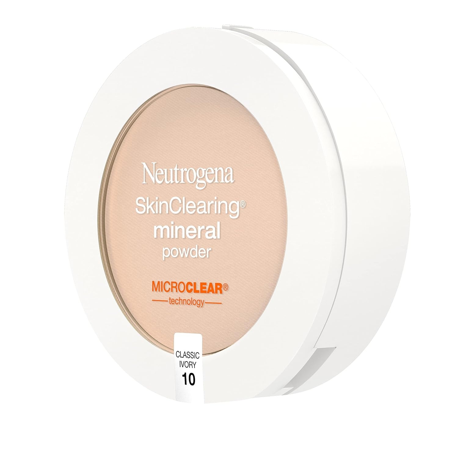 image:imageNeutrogena SkinClearing Pressed Mineral Powder Compact for Acne Prone Skin Oil Absorbing Acne Makeup with Salicylic Acid helps to Cover Treat amp Prevent Breakouts Soft Beige 50 38 oz010 Classic Ivory