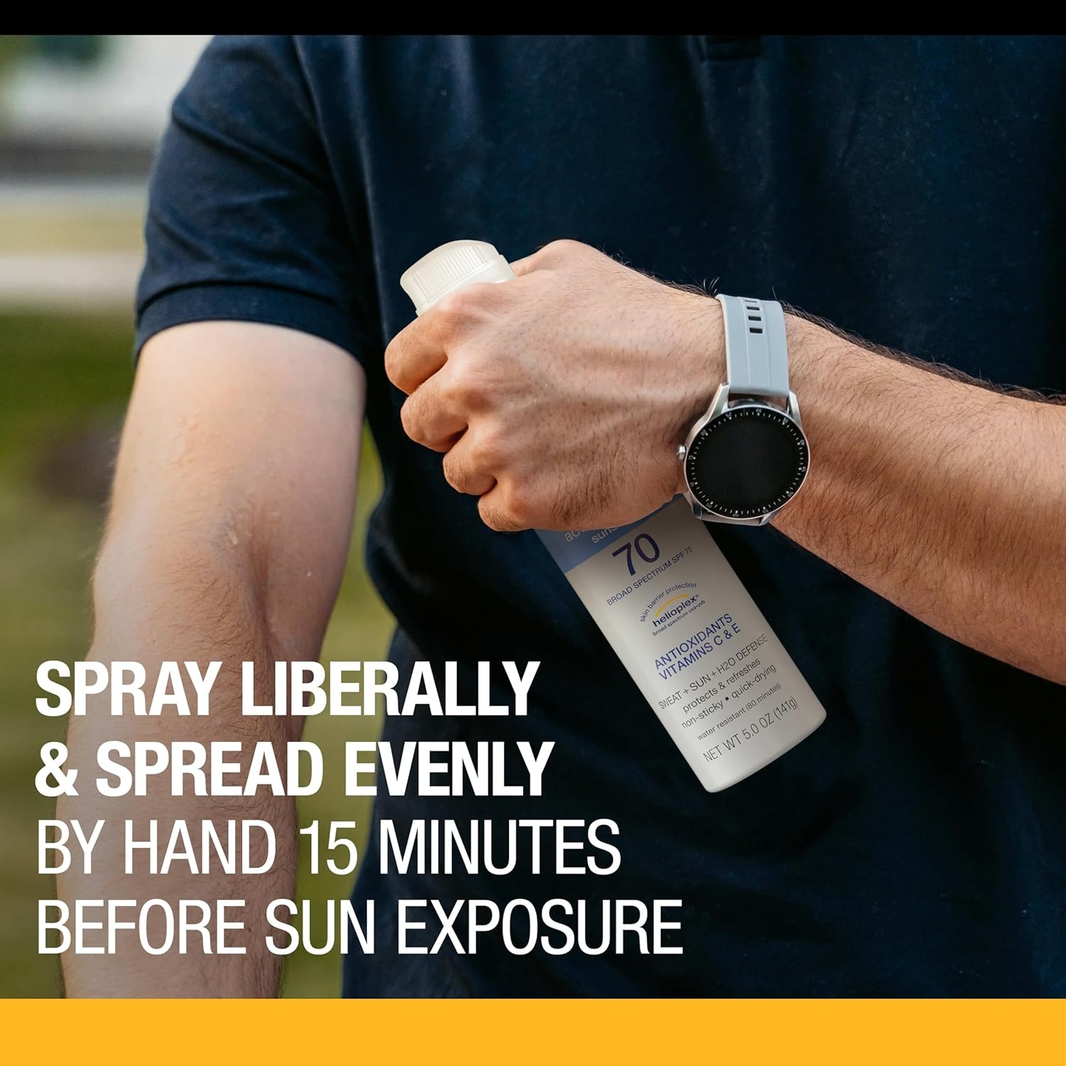 image:imageNeutrogena Sport Face Sunscreen Lotion SPF 70 Oil Free Sweat and WaterResistant Broad Spectrum UVA UVB Protection OxybenzoneFree for Active Lifestyles 25 fl ozSunscreen Spray