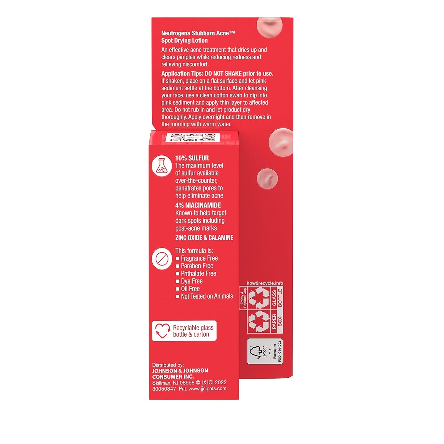 image:imageNeutrogena Stubborn Acne Spot Drying Lotion FragranceFree Sulfur Acne Treatment Clears Acne By Drying Up amp Shrinking Pimples Paraben amp OilFree 10 Sulfur amp 4 Niacinamide 10 fl oz