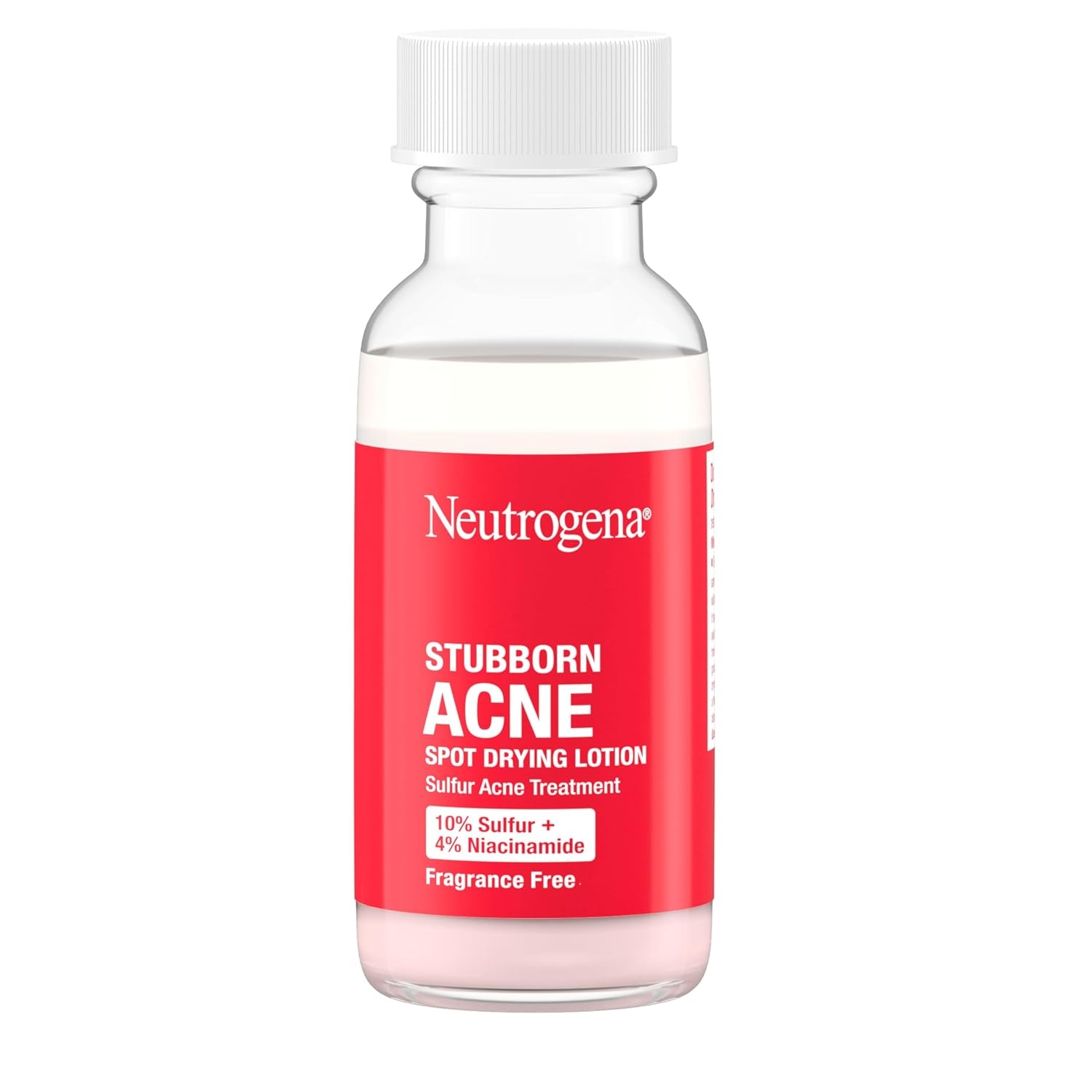 image:imageNeutrogena Stubborn Acne Spot Drying Lotion FragranceFree Sulfur Acne Treatment Clears Acne By Drying Up amp Shrinking Pimples Paraben amp OilFree 10 Sulfur amp 4 Niacinamide 10 fl oz