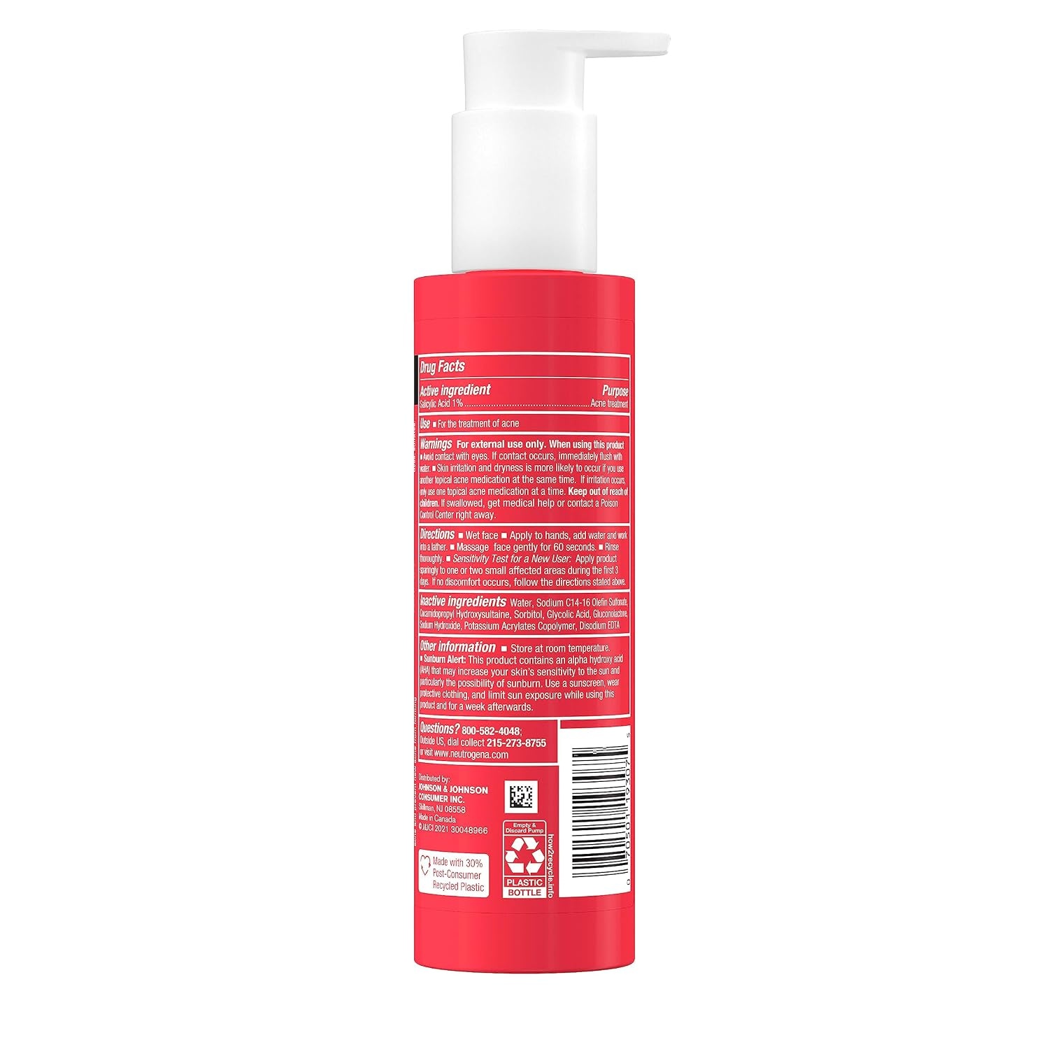 image:imageNeutrogena Stubborn Texture Daily Acne Facial Cleanser Salicylic Acid Face Wash Glycolic amp Polyhydroxy Acids FragranceFree 63 fl oz63 Fl Oz Pack of 2