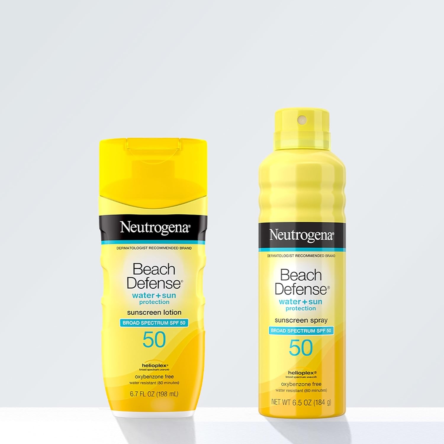 image:imageNeutrogena Sunscreen Lotion Beach Defense SPF 50 Face and Body Sunscreen Hawaii Reef Act 104 Compliant Octinoxate amp Oxybenzone Free Oil Free Fast Absorbing Sun Care 67 fl oz67 Fl Oz Pack of 1