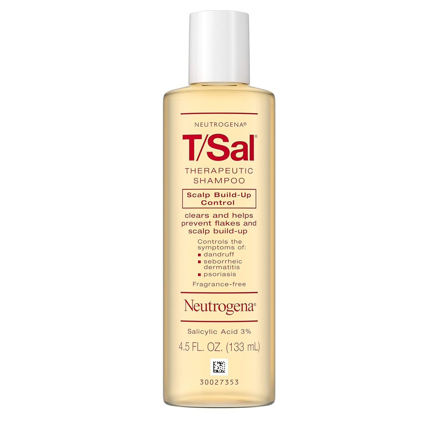 image:imageNeutrogena TSal Therapeutic Dandruff Shampoo Scalp BuildUp Control 3 Salicylic AcidPsoriasis Treatment Seborrheic Dermatitis Shampoo Clears Flakes Fragrance Free 45 fl ozUnflavored